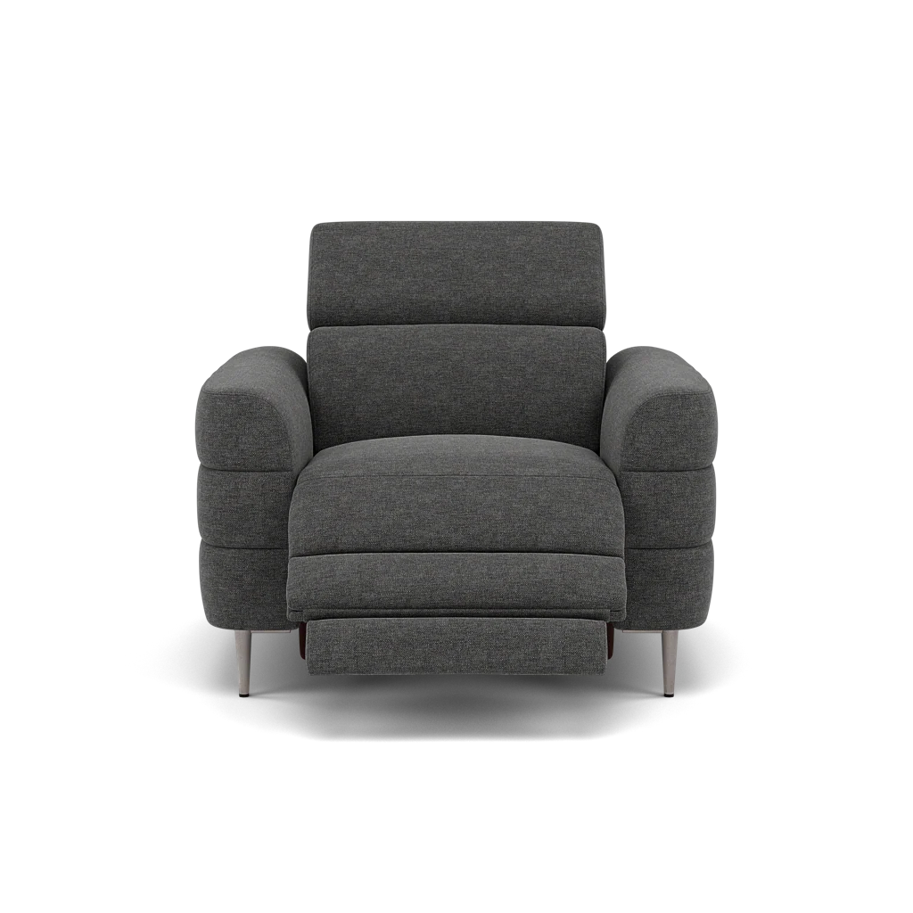 Hoy Recliner Armchair - Chair W/ Power Recliner W/ Manual Headrest Fabric - Power with Manual Headrest