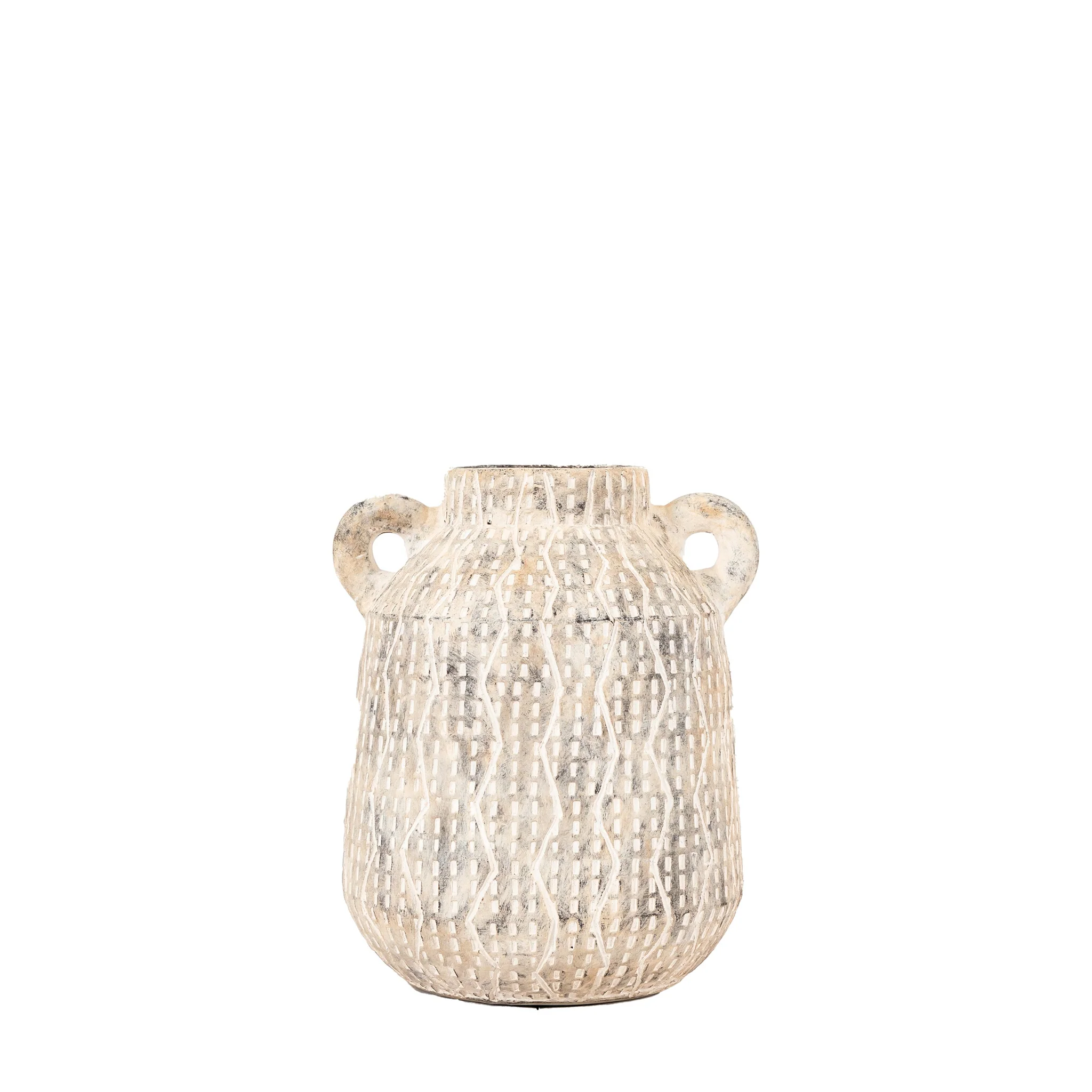 Ica White Small Vase - Ica Vase Small Earthy White - Image 2