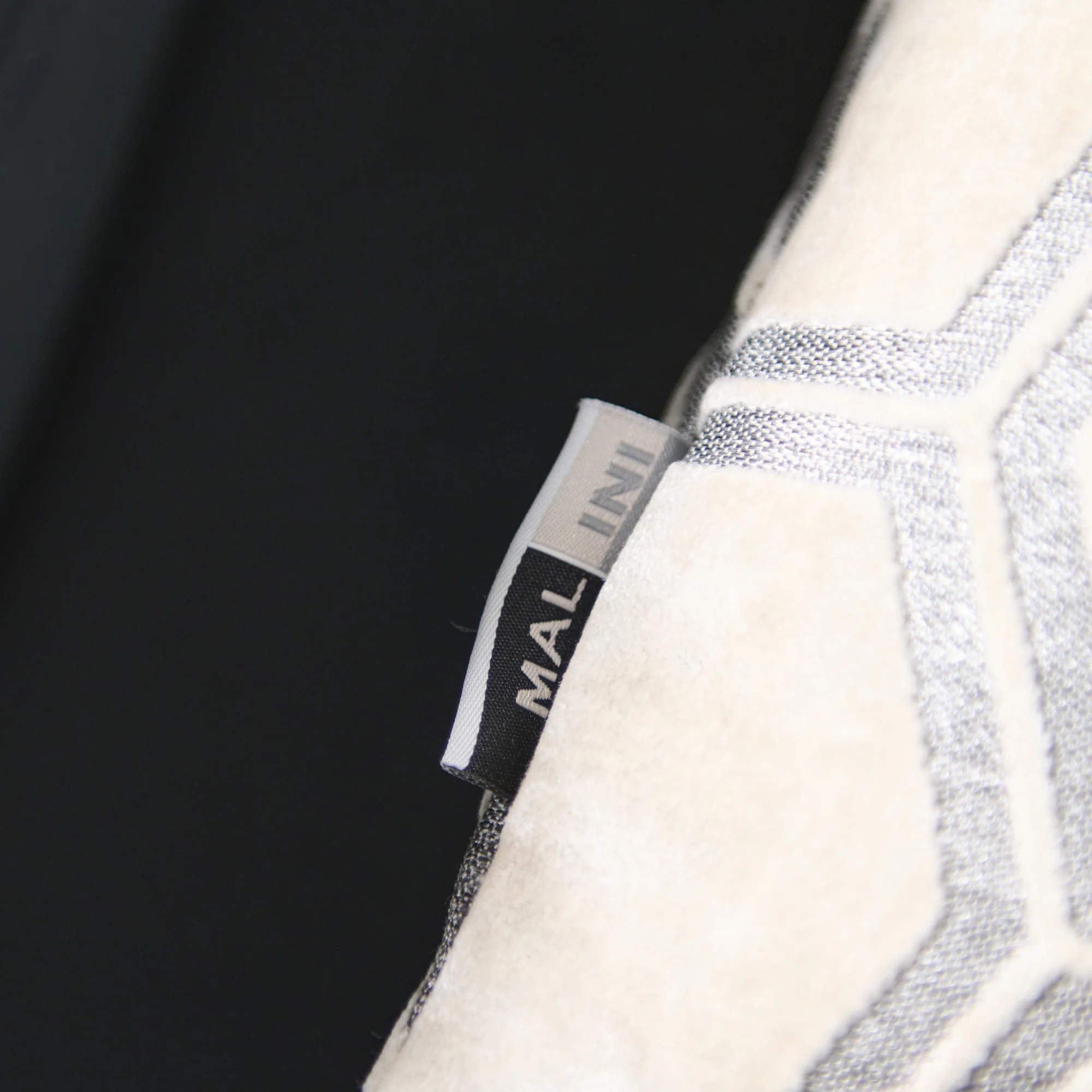 Ivor Hexagon Velvet Cream Square Cushion - Ivor Hex Cut Velvet Sq Cushion Cream 56CM - Image 3