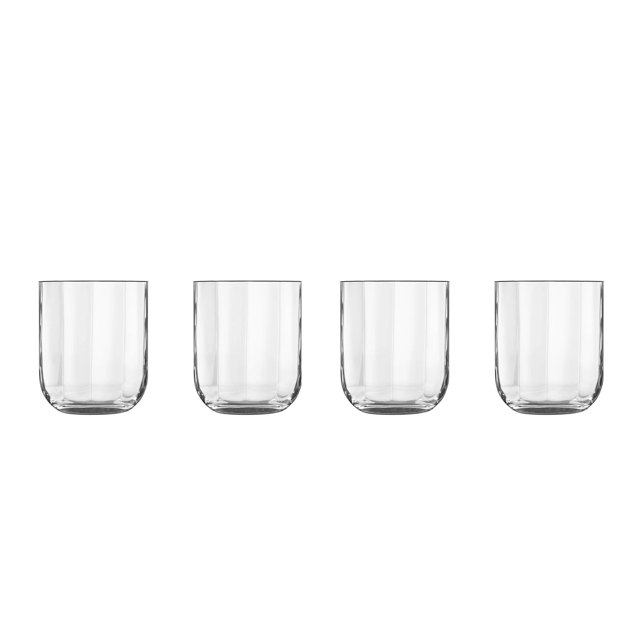 Luigi Bormioli Jazz Double Old Fashioned Set Of 4 Tumblers - DISC Jazz DOF Glasses 350mL 4 Pack - Image 3