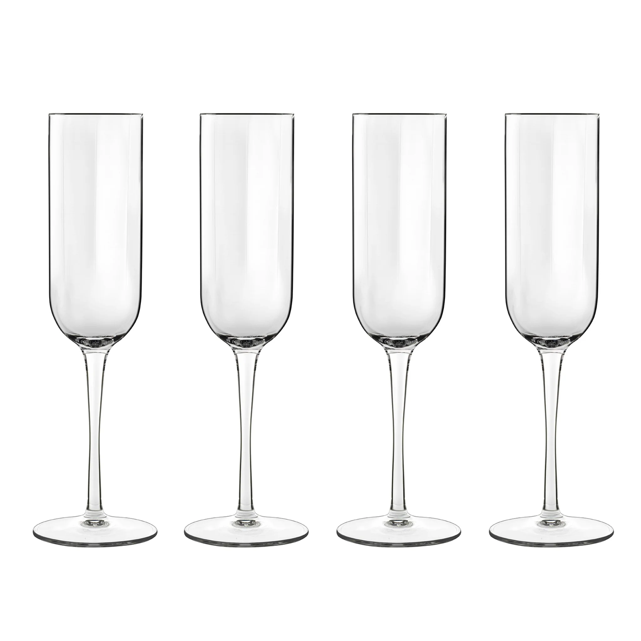 Jazz Flute Glasses Set Of 4 - DISC Jazz Flute Glasses 210mL 4 Pack - Image 2