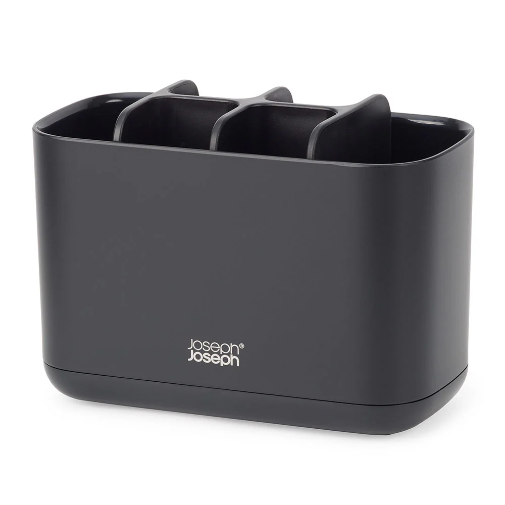 Joseph Joseph Bathroom Black Large Toothbrush Caddy - EasyStore Large Toothbrush Caddy Matt Black - Image 2