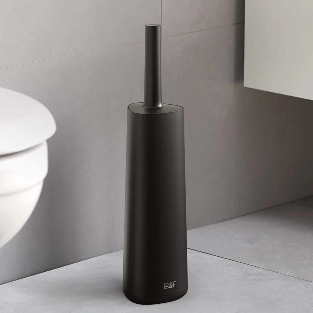 Joseph Joseph Bathroom Black Toilet Brush - Flex 360 Toilet Brush Matt Black