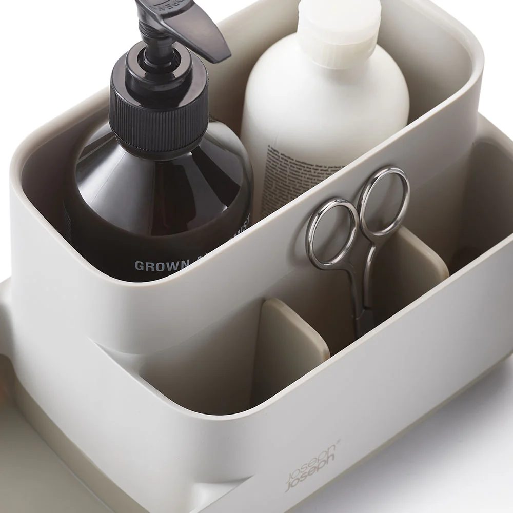Joseph Joseph Bathroom Cream Bathroom Caddy - EasyStore Bathroom Caddy Ecru - Image 4