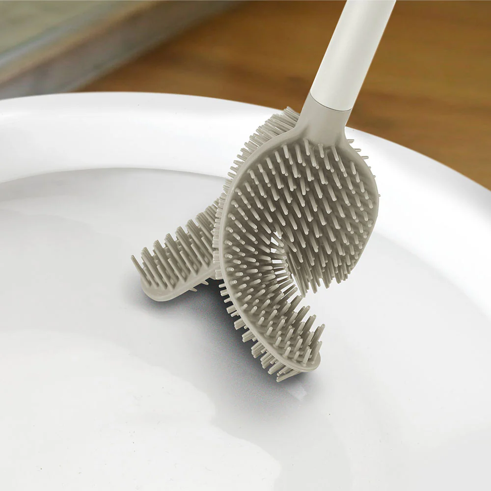 Joseph Joseph Bathroom Cream Toilet Brush - Flex 360 Toilet Brush Ecru - Image 4