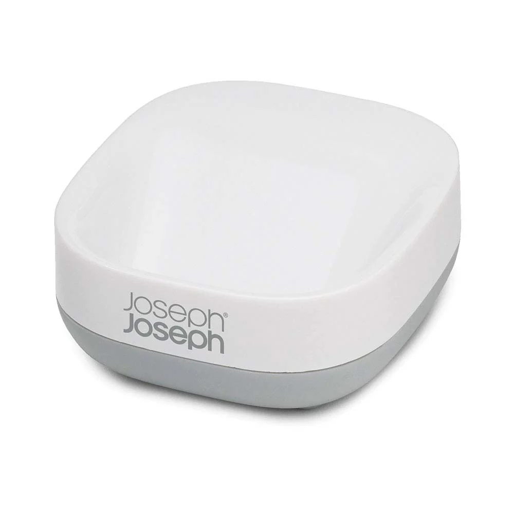 Joseph Joseph Bathroom Grey Soap Dish - Slim Soap Dish White&Grey - Image 2