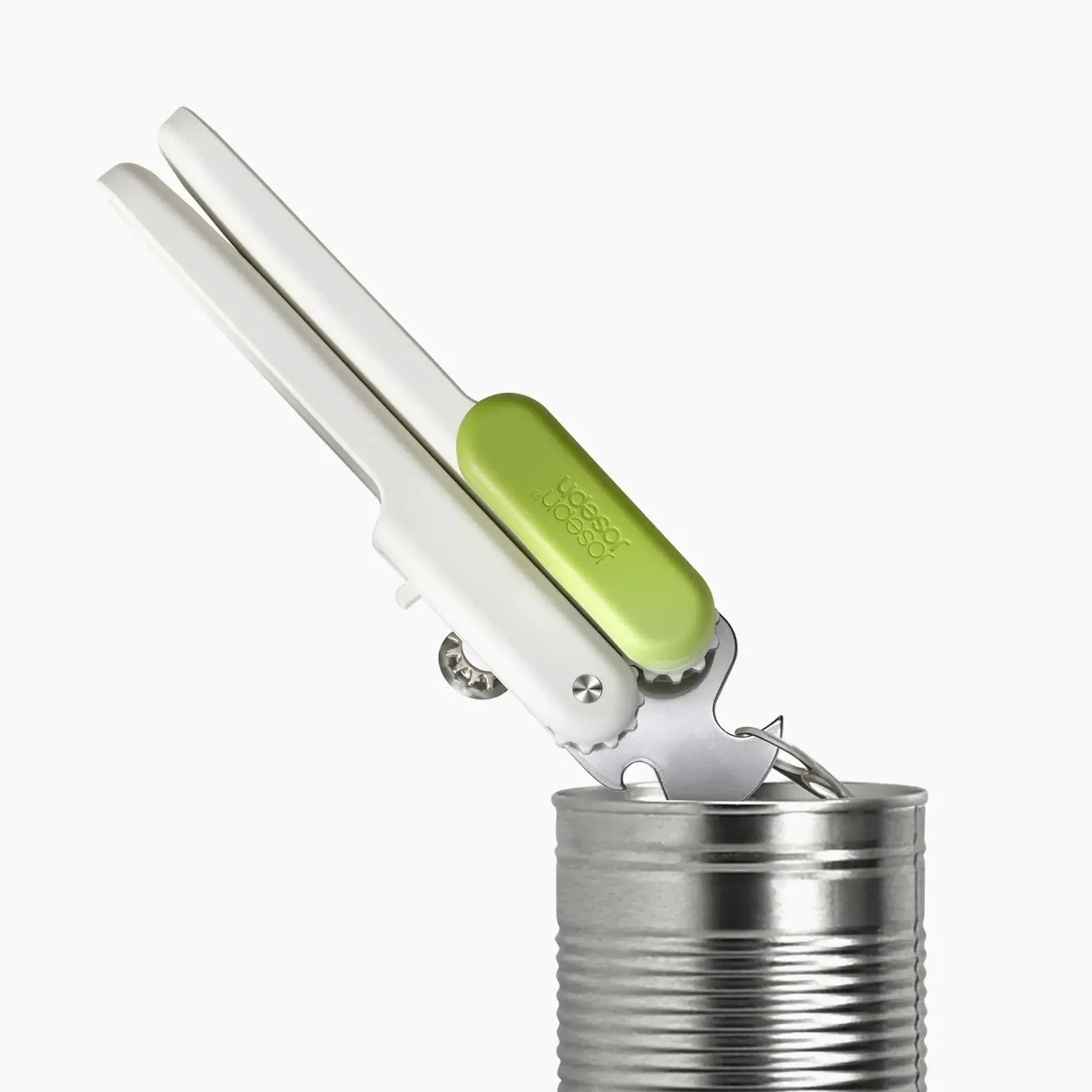 Joseph Joseph White and Green Pivot 3 in 1 Can Opener - Pivot 3-in-1 Can Opener White/Green - Image 3