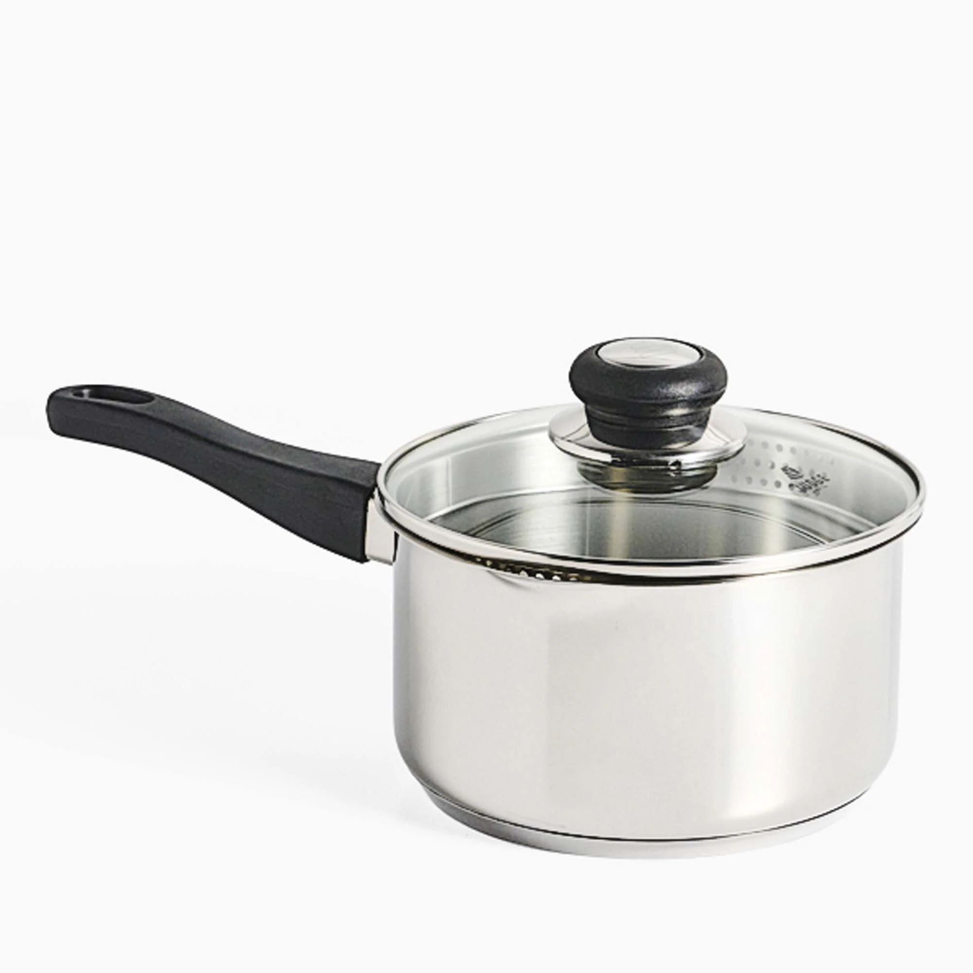 Judge Vista Medium Drain Lid Saucepan - Judge Vista Drain Lid Saucepan 18CM - Image 2