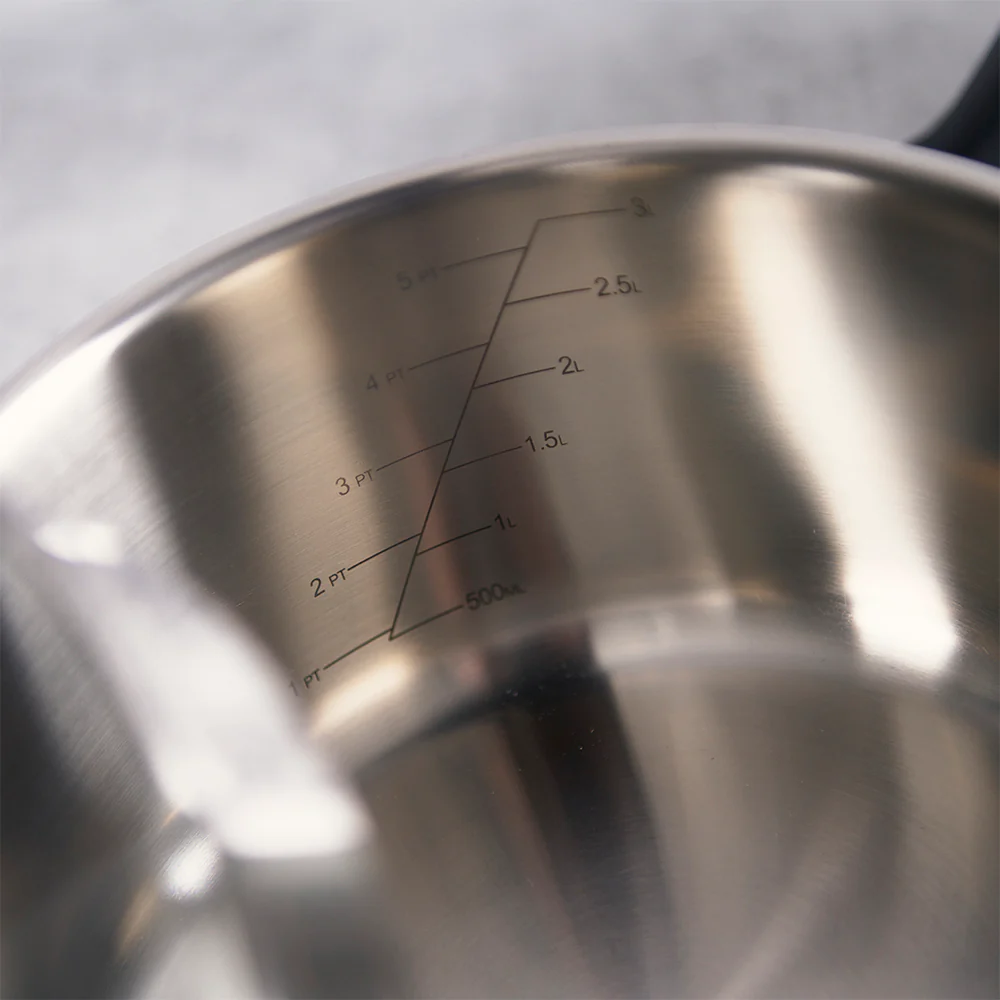 Judge Vista Medium Drain Lid Saucepan - Judge Vista Drain Lid Saucepan 18CM - Image 5