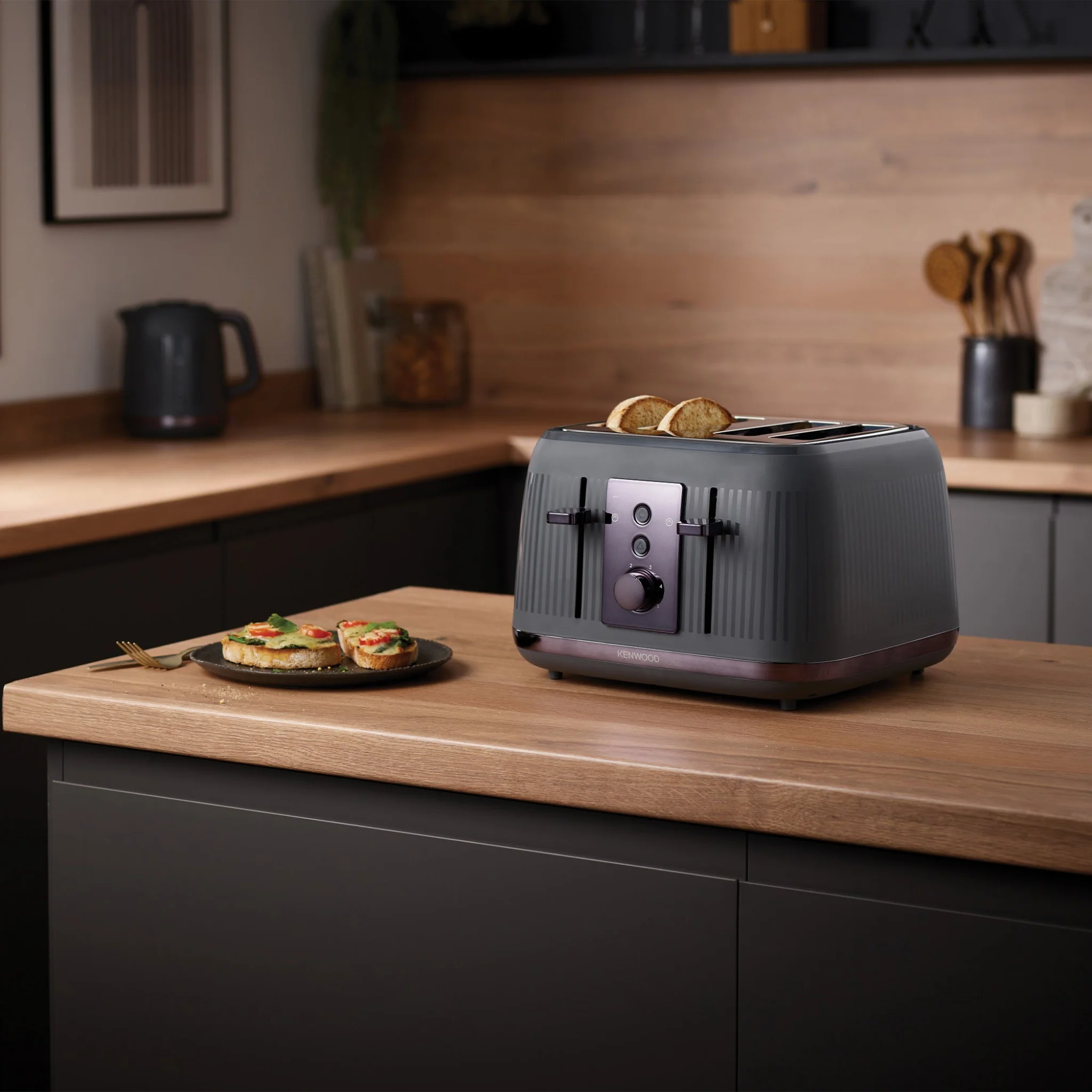 Kenwood Dusk Toaster Grey 4 Slice - Image 3