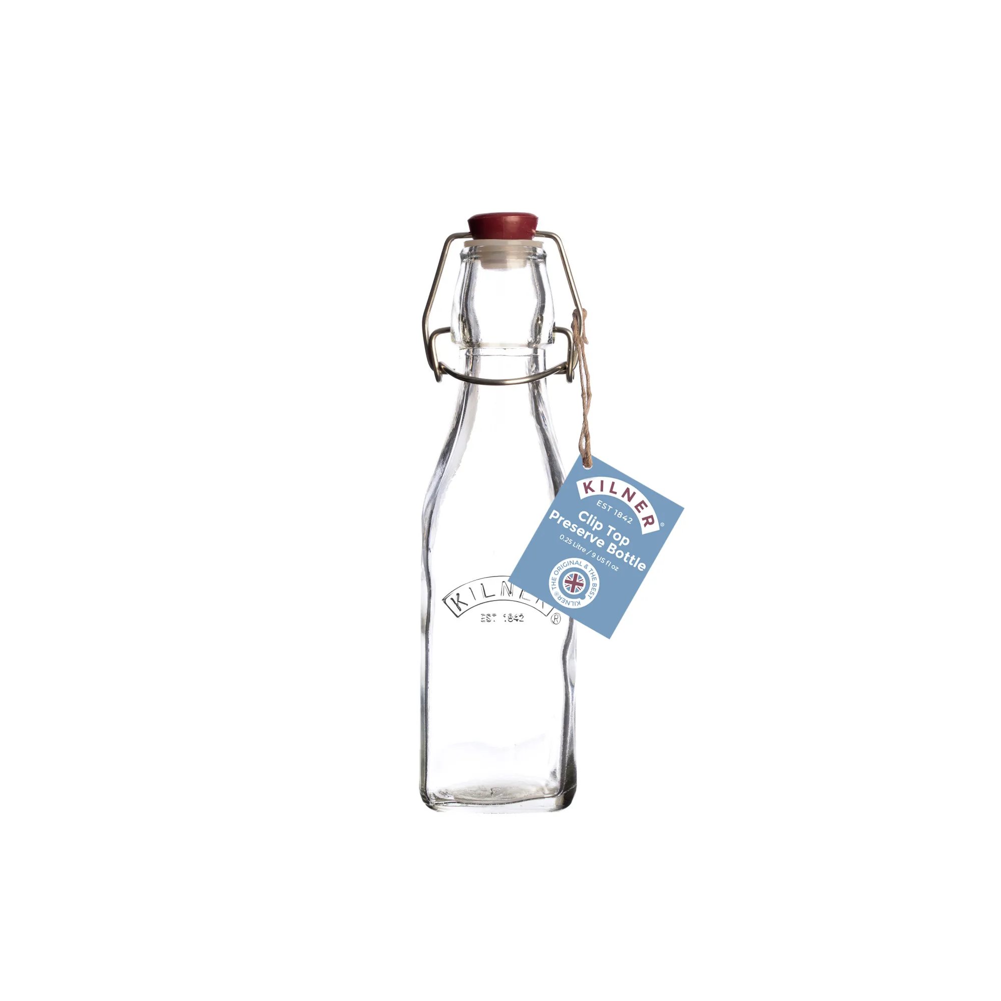 Kil Clip Top Square Bottle 0.25 Litre