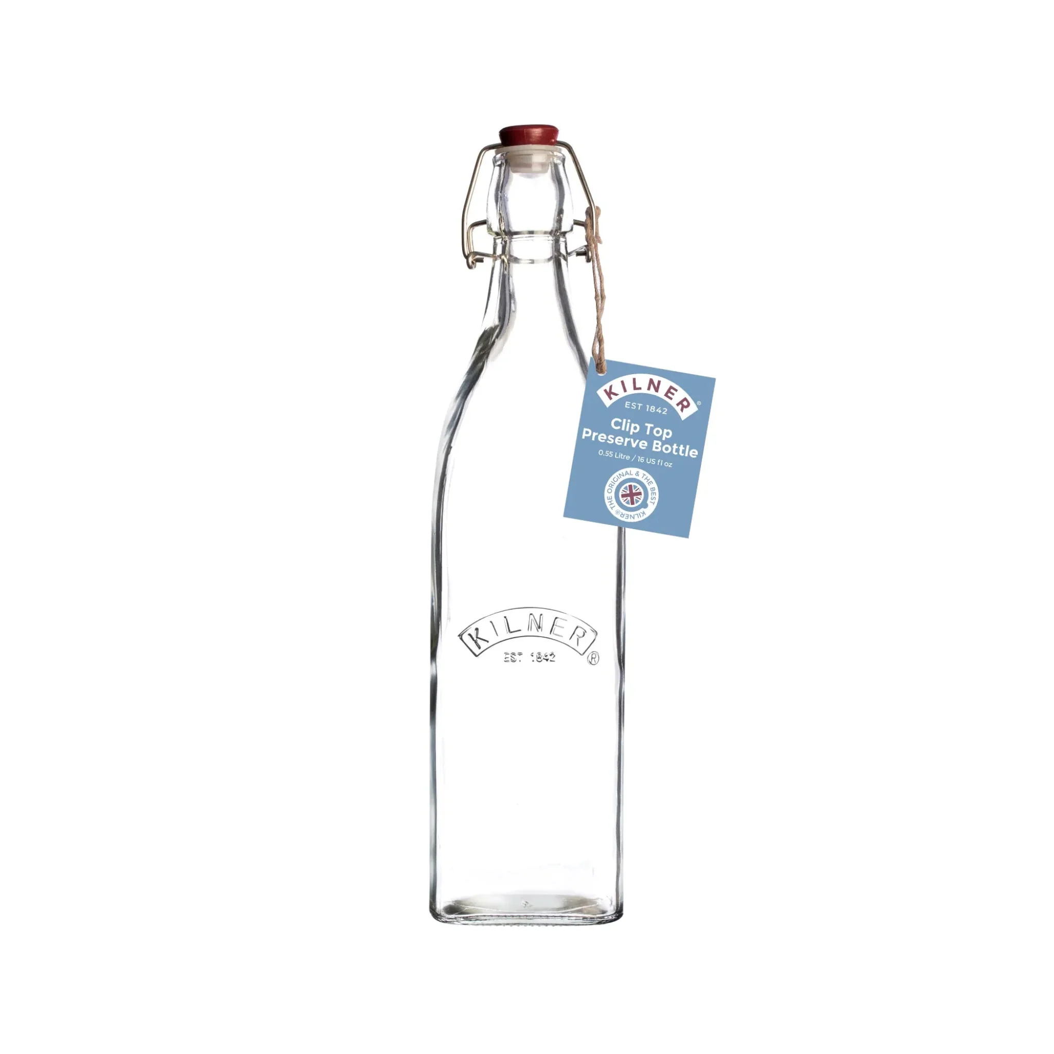 Kil Clip Top Square Bottle 0.55 Litre