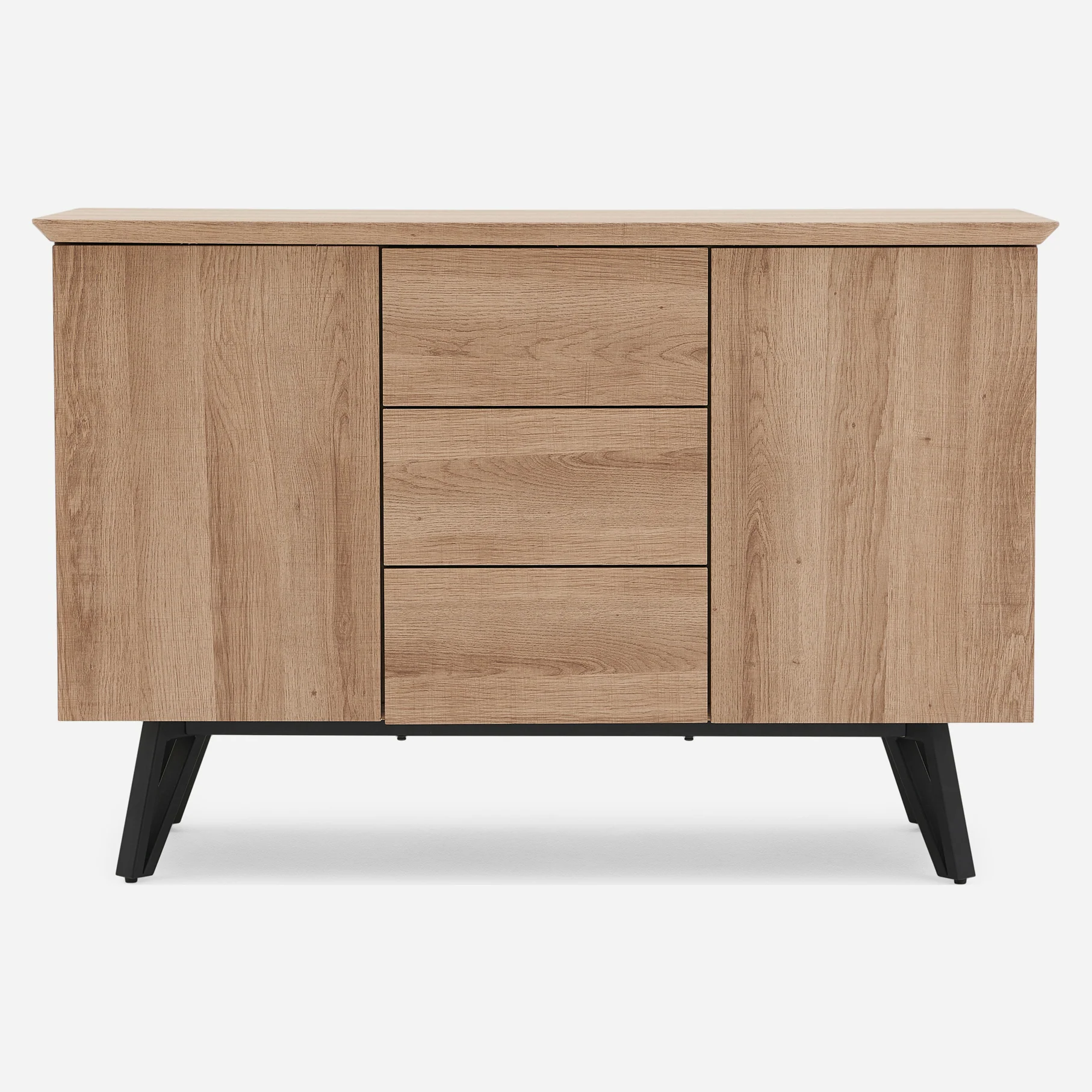 Kito Sideboard - Sideboard Faux Antique Oak / Black Powder