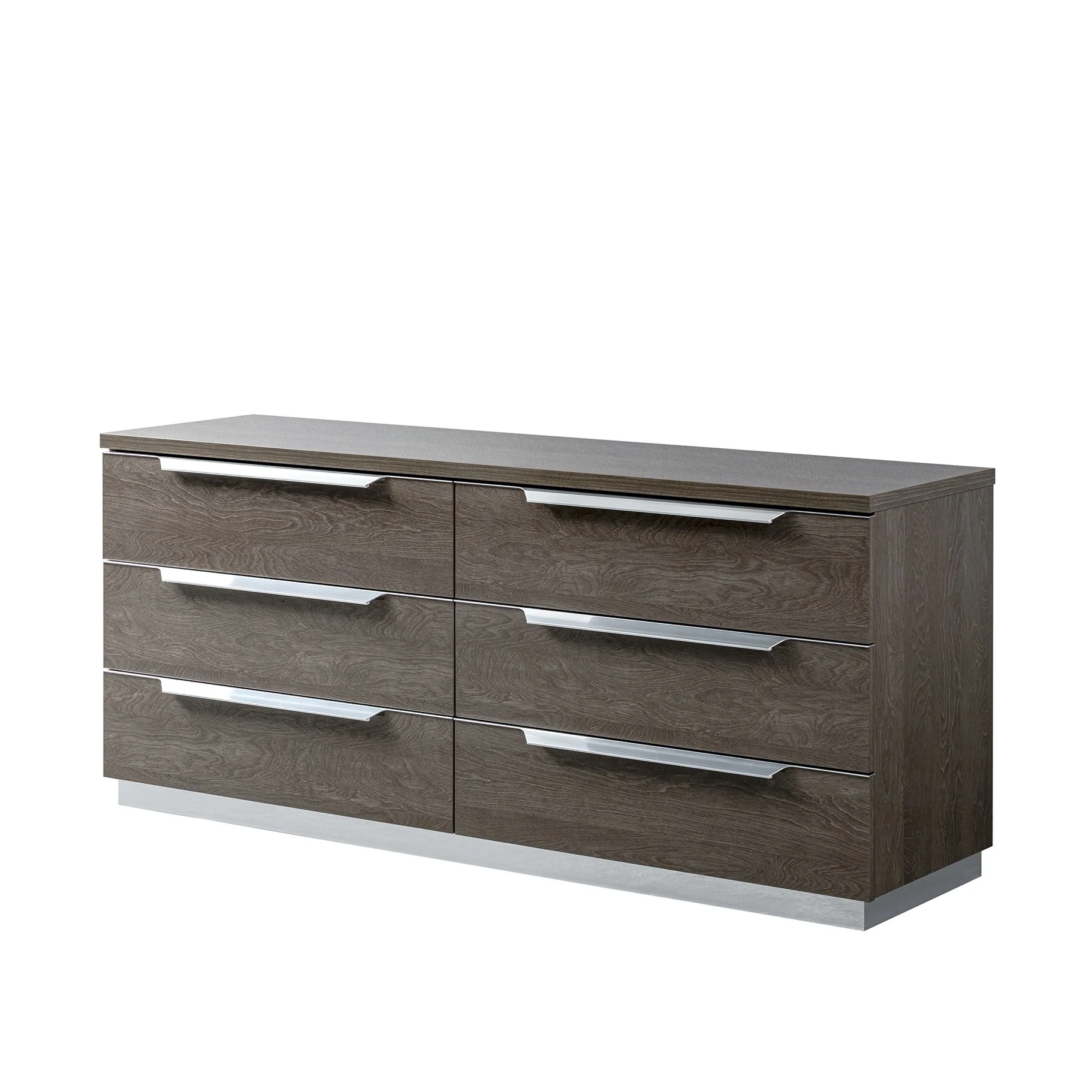 Kroma 6 Drawer Cabinet - 6 Drawer Double Dresser Silver Birch - Silver Birch