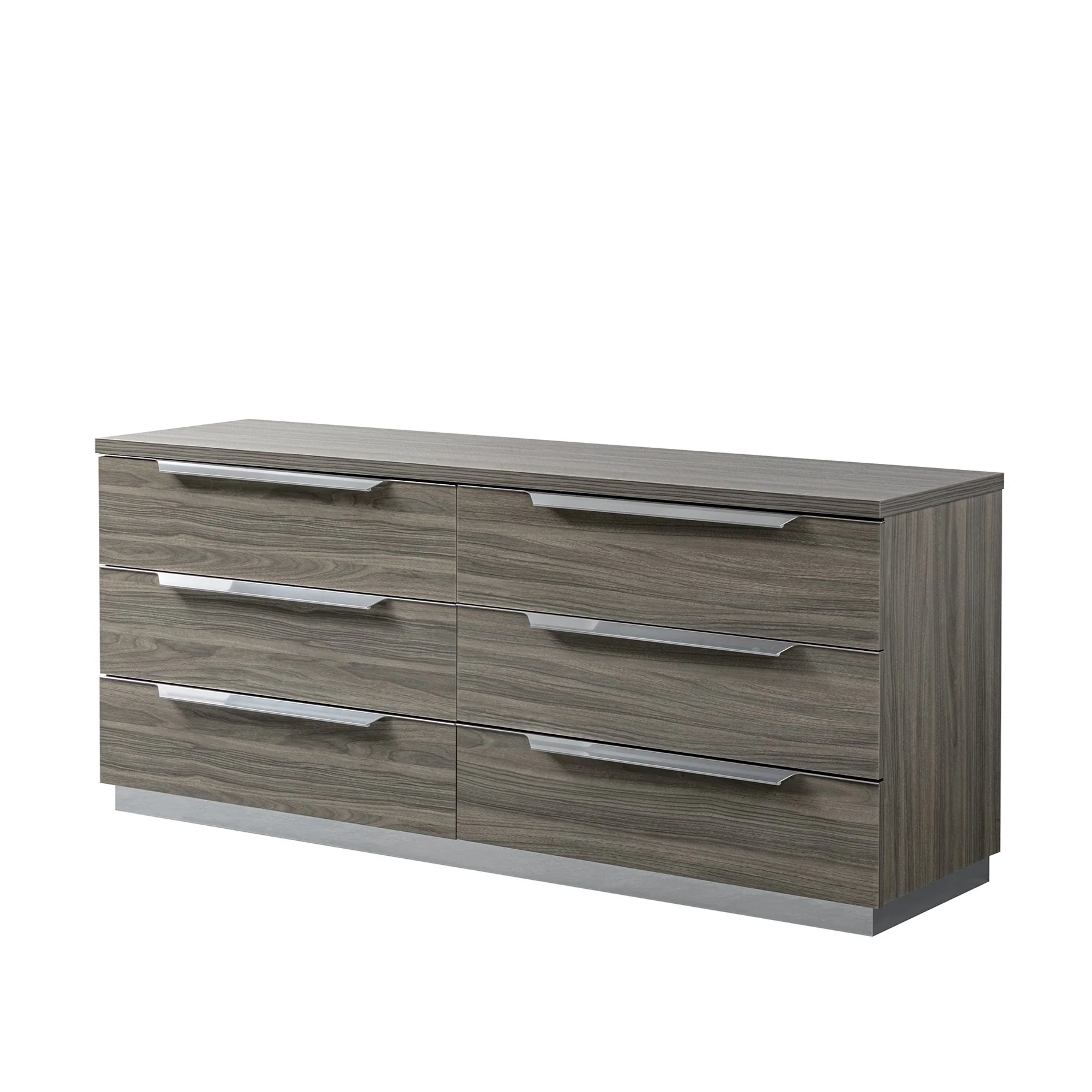 Kroma 6 Drawer Cabinet - 6 Drawer Double Dresser Venetian Grey - Venetian Grey