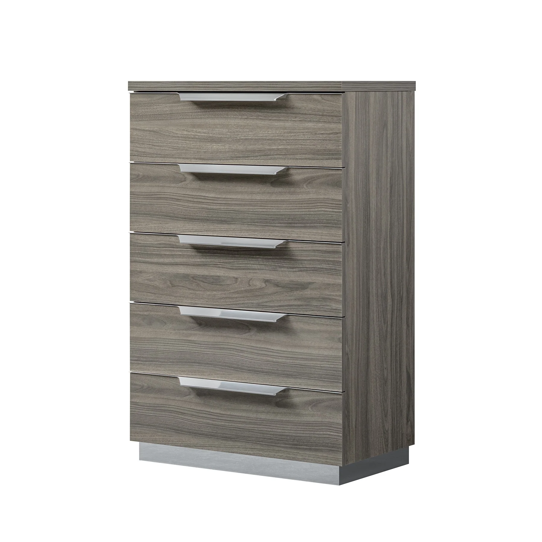 Kroma Tall 5 Drawer Cabinet - 5 Drawer Tallboy Venetian Grey - Venetian Grey