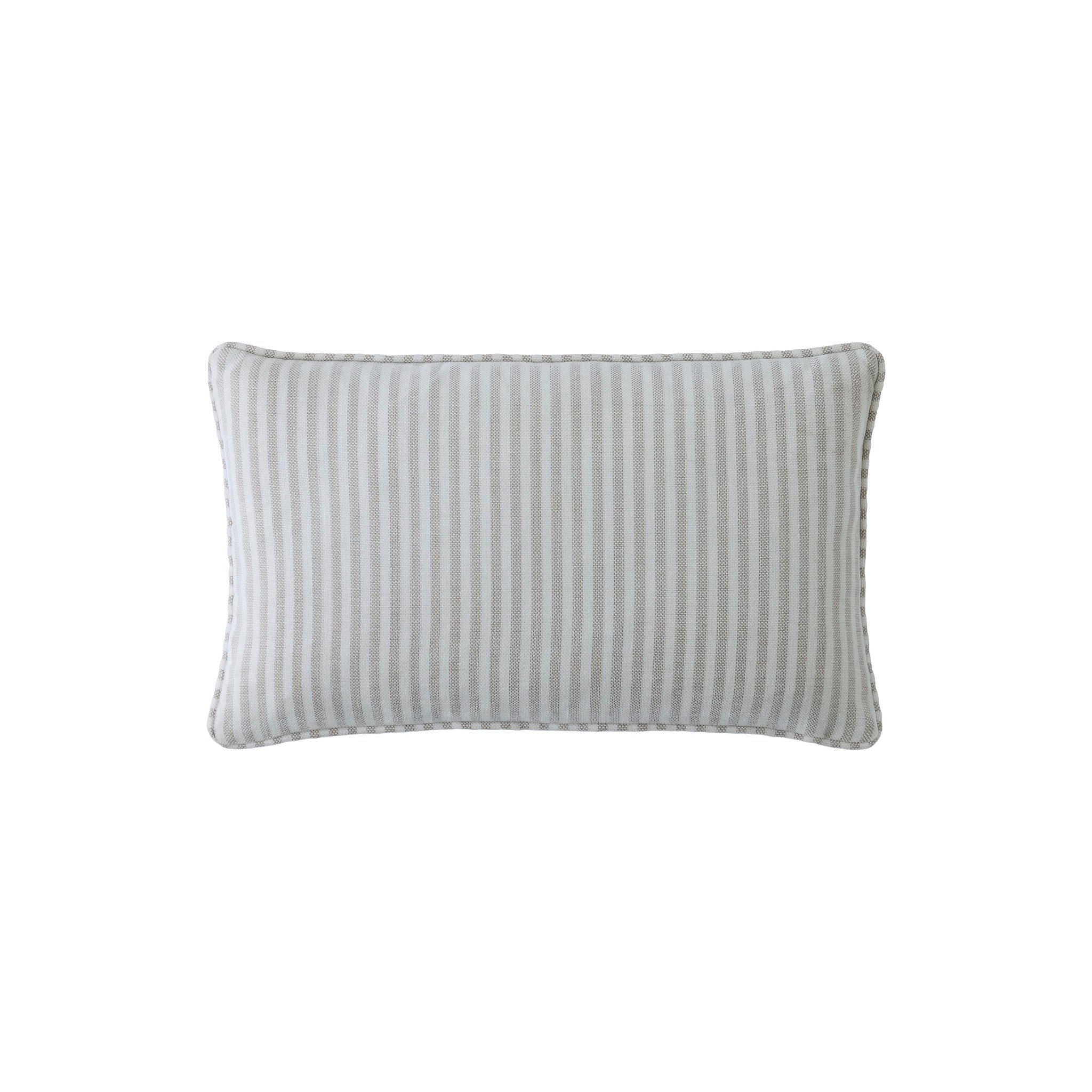 Laura Ashley Cornish Stripe Cushion Natural - LA Cornish Stripe 30X50CM Cushion Natural - Image 4