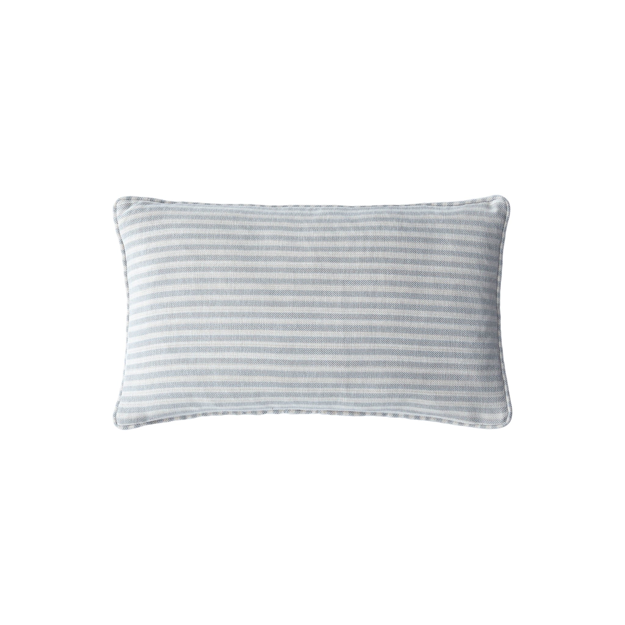 Laura Ashley Cornish Stripe Cushion Blue - LA Cornish Stripe 30X50CM Cushion Slate Blue