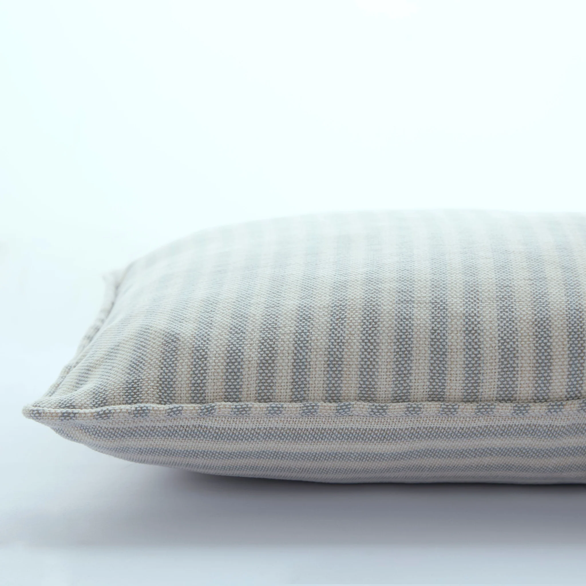 Laura Ashley Cornish Stripe Cushion Blue - LA Cornish Stripe 30X50CM Cushion Slate Blue - Image 2