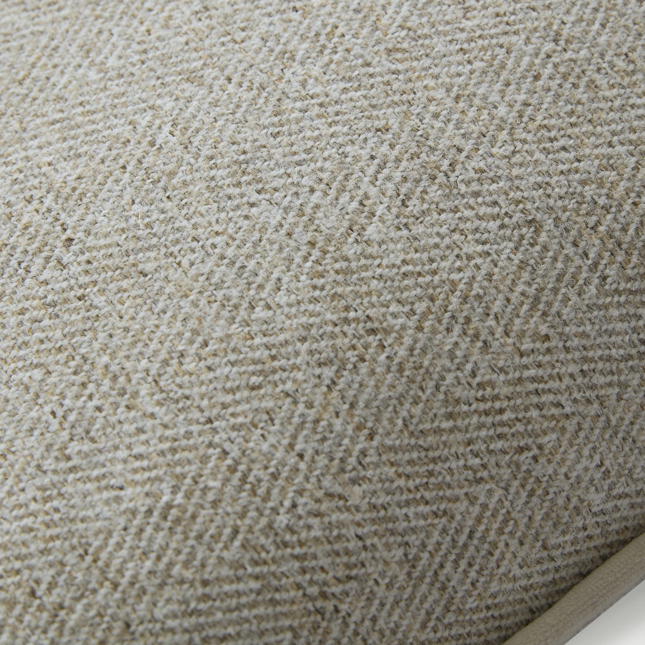 Laura Ashley Milbourne Herringbone Cushion Natural - LA Milbourne Herringbone 45CM Cushion Natural - Image 2