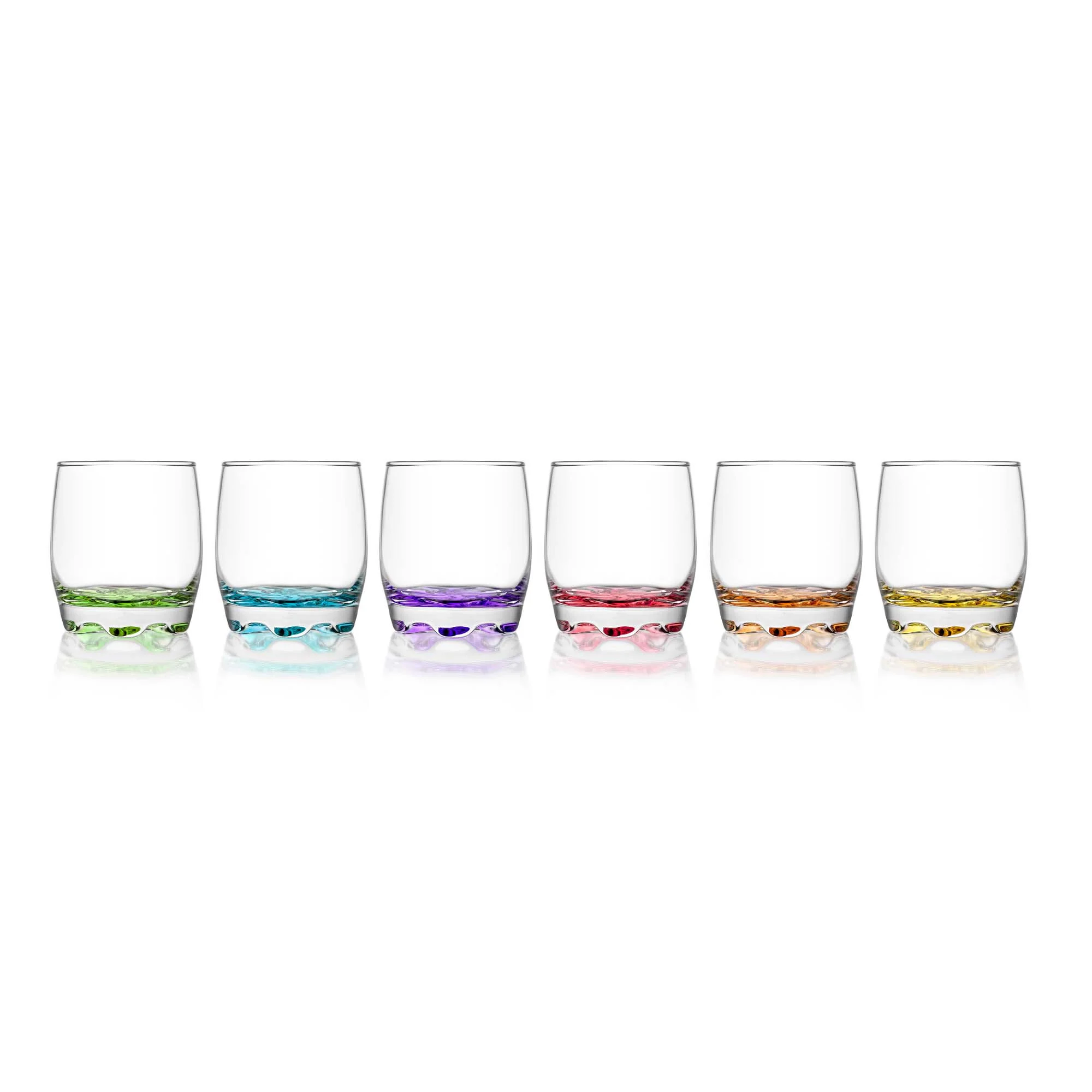 LAV Adora Set of 4 Water Glasses - Adora Coloured Water Glass 6 Pack