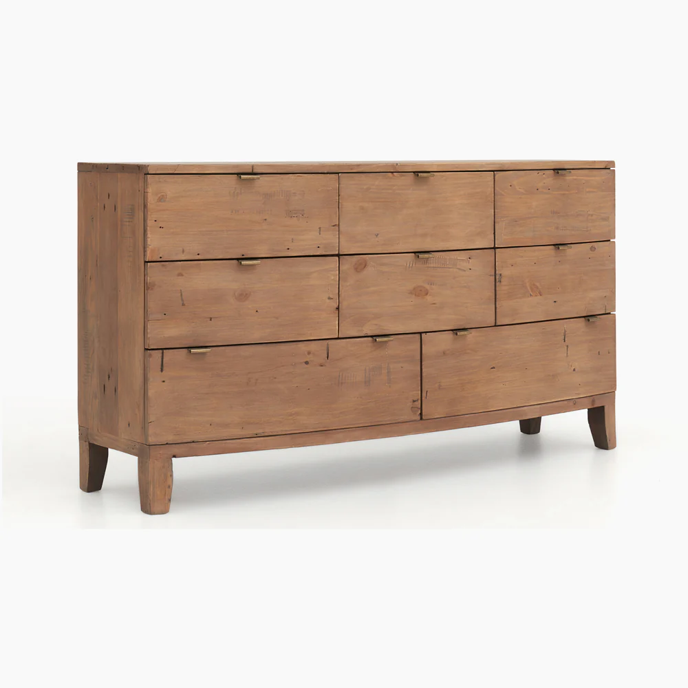 Lexington 8 Drawer Wide Chest - 8 Drawer Wide Chest Sundried Wheat - Image 5