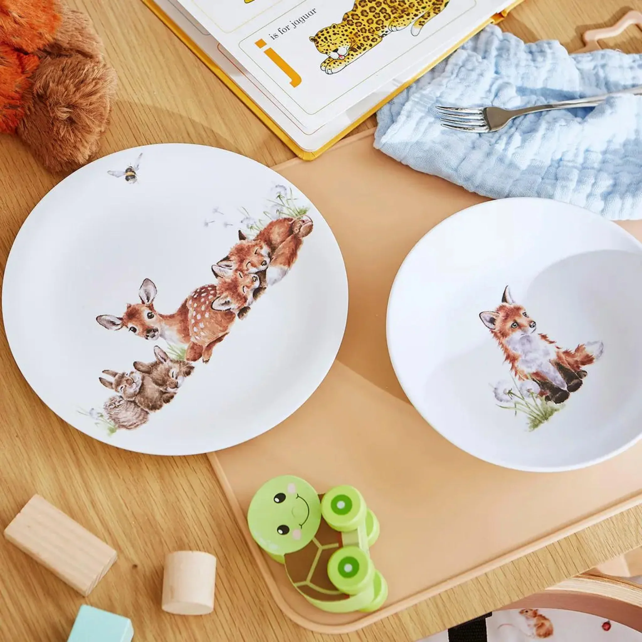 Little Wren Plate And Bowl Set - LW Plate Bowl 2pc Set