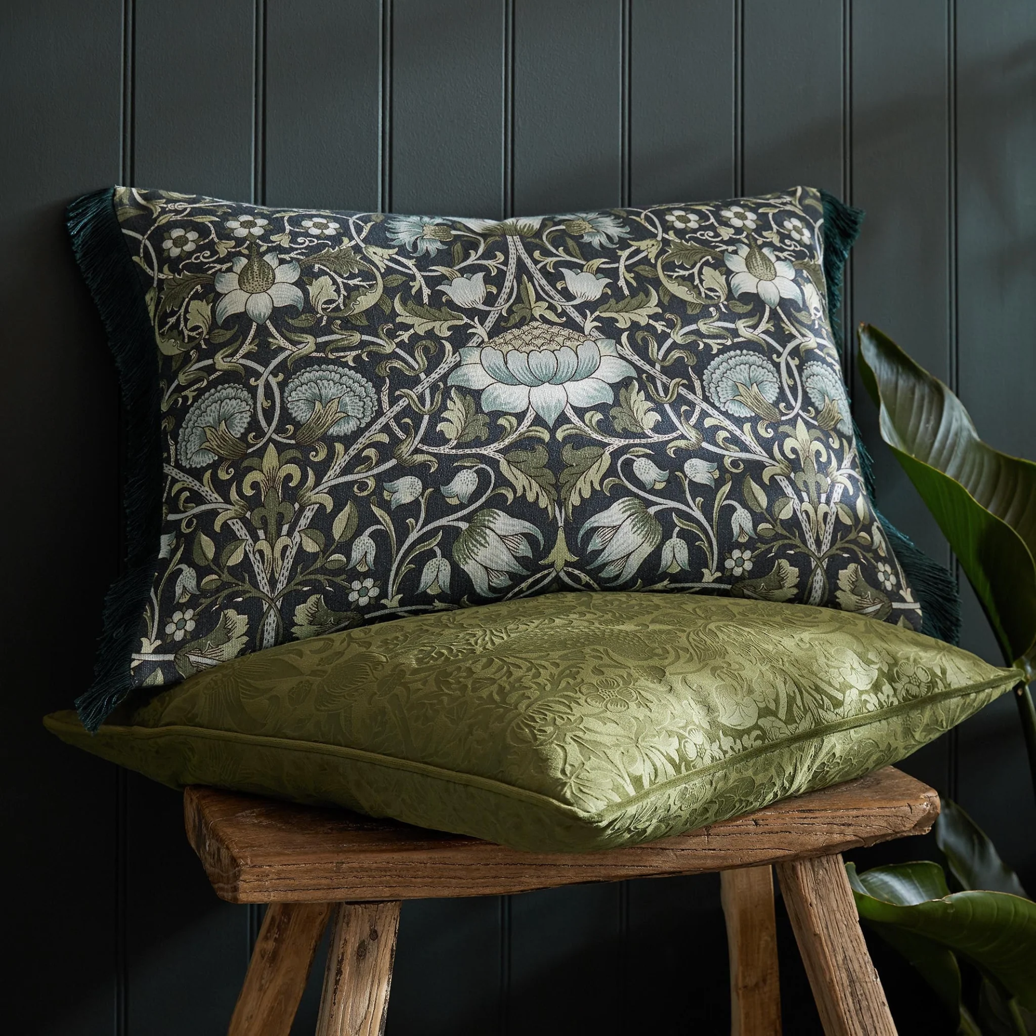 William Morris At Home Lodden Blue Rectangular Cushion - Lodden Blue 40X60CM Cushion