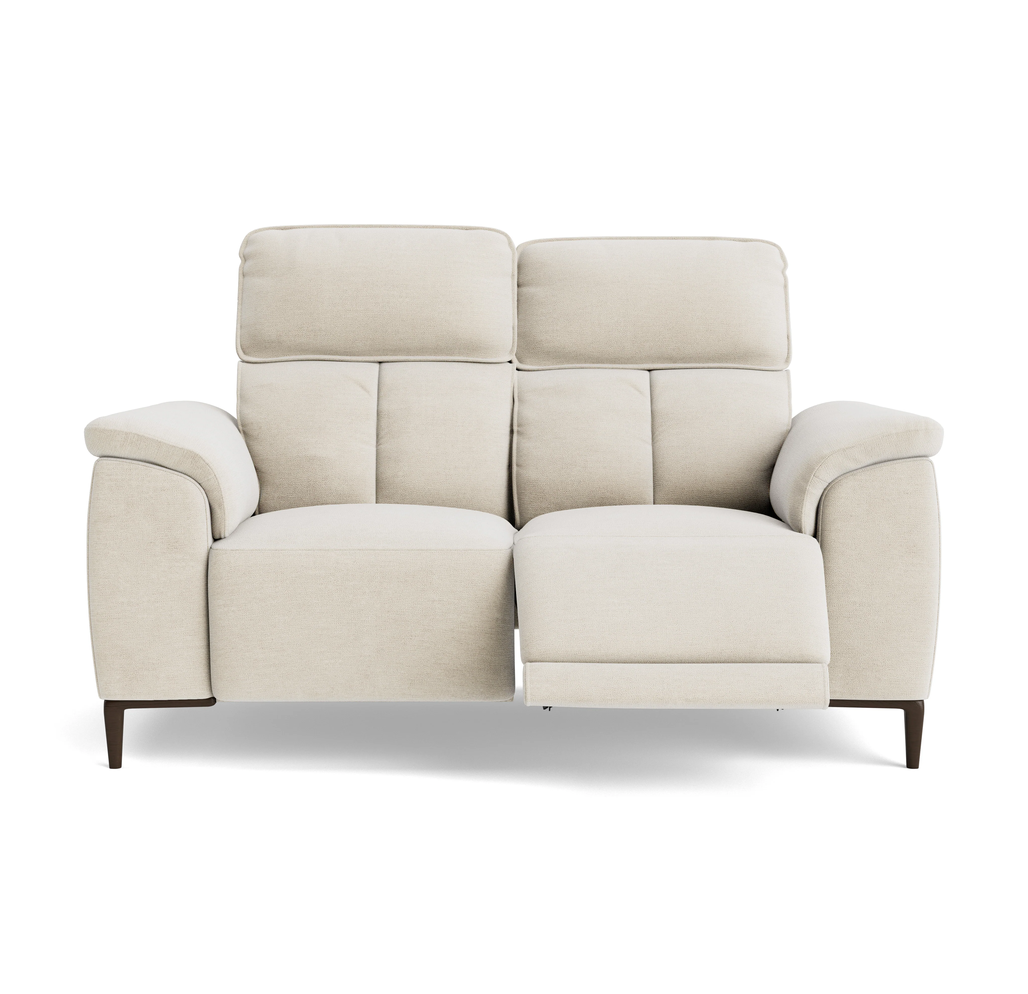 Loma 2 Seater Recliner Sofa - 2 Seater Sofa with 2 Power Recliners USB Fabric - Power Recliner with USB - Image 3