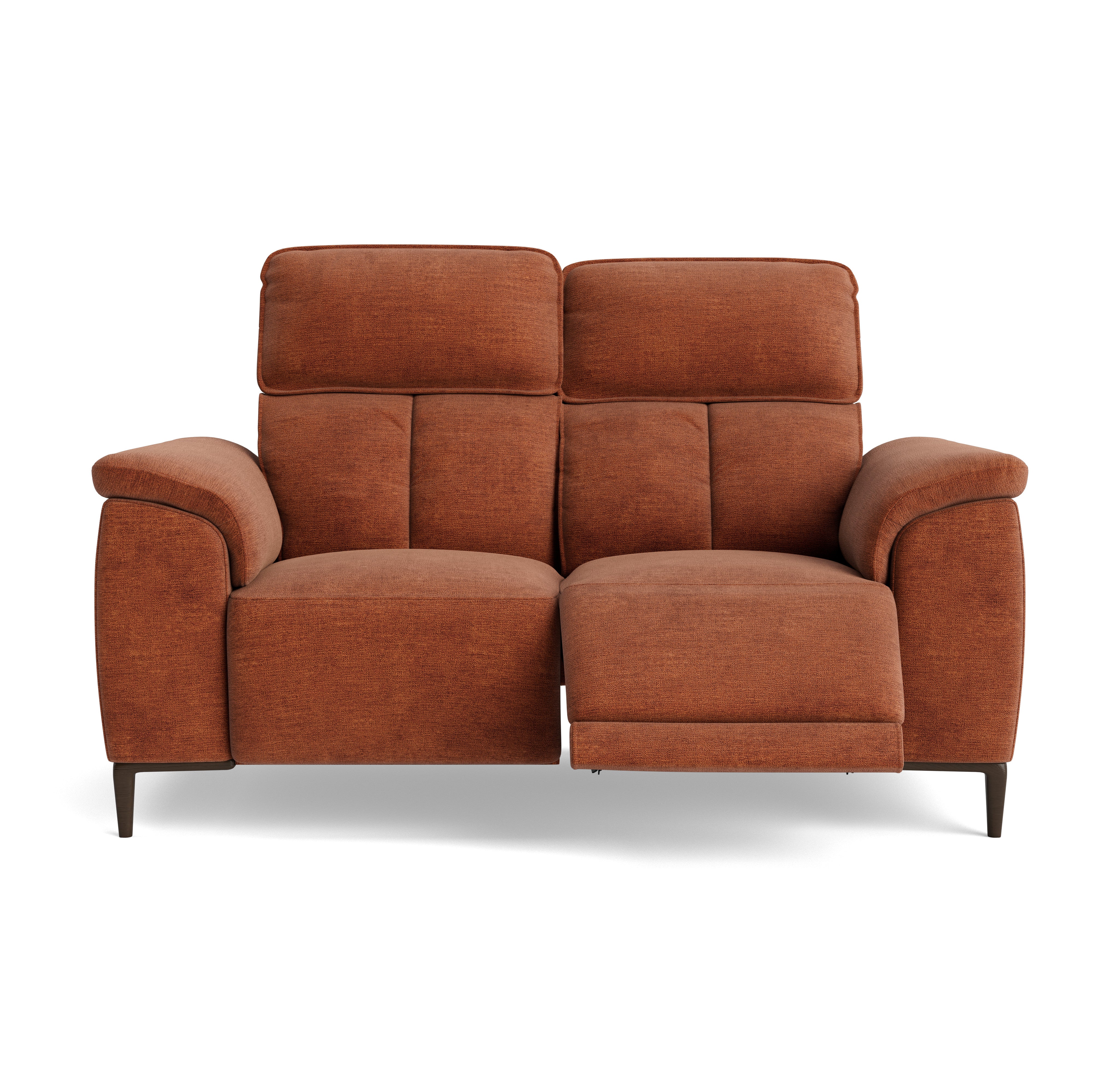 Loma 2 Seater Recliner Sofa - 2 Seater Sofa with 2 Power Recliners USB Fabric - Power Recliner with USB - Image 4