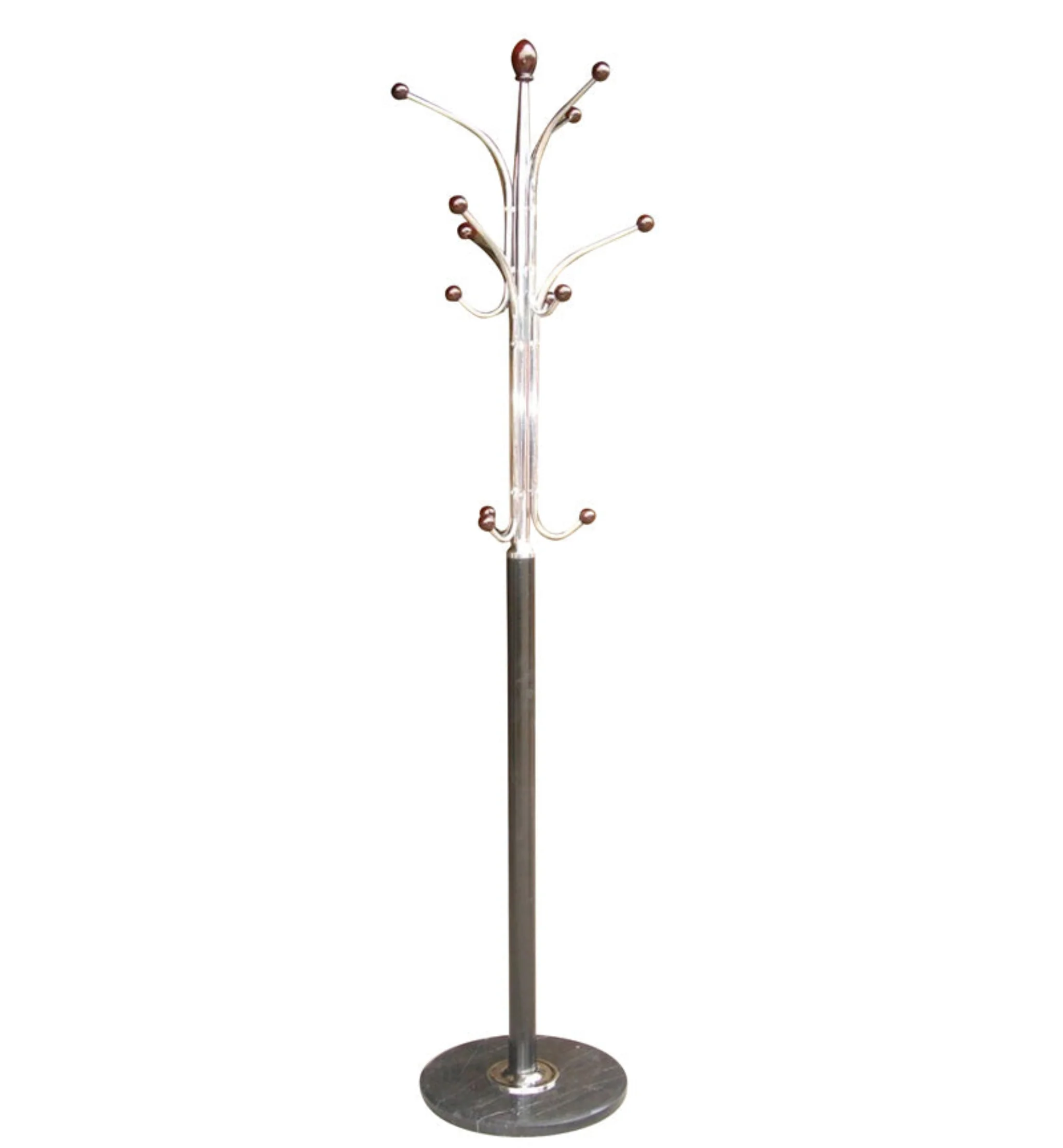 Marble Black Based Coat Stand - Marble Based Coat Stand Black