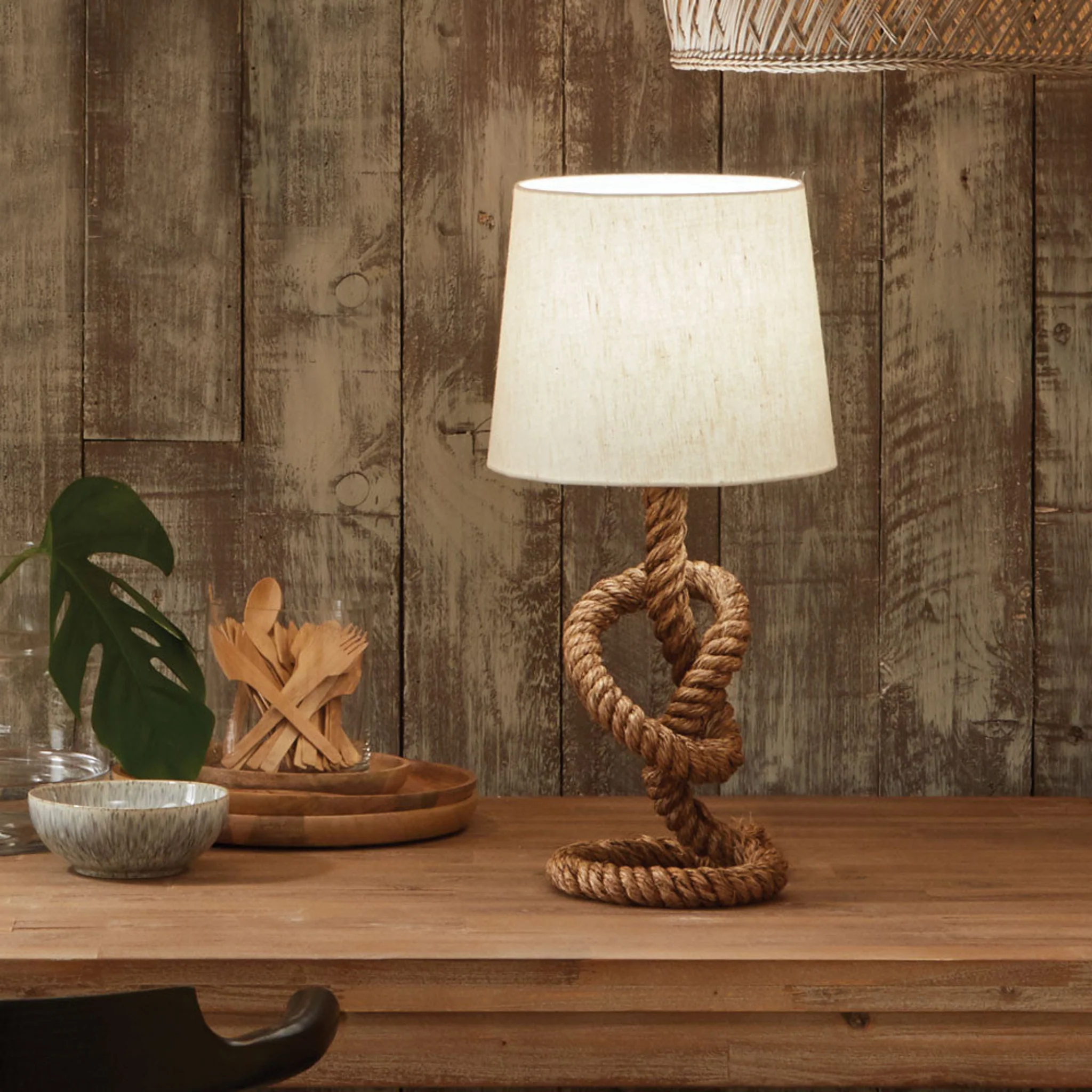 Martindale Rope Knot and Jute Table Lamp - Martindale Rope Knot and Jute Table Lamp