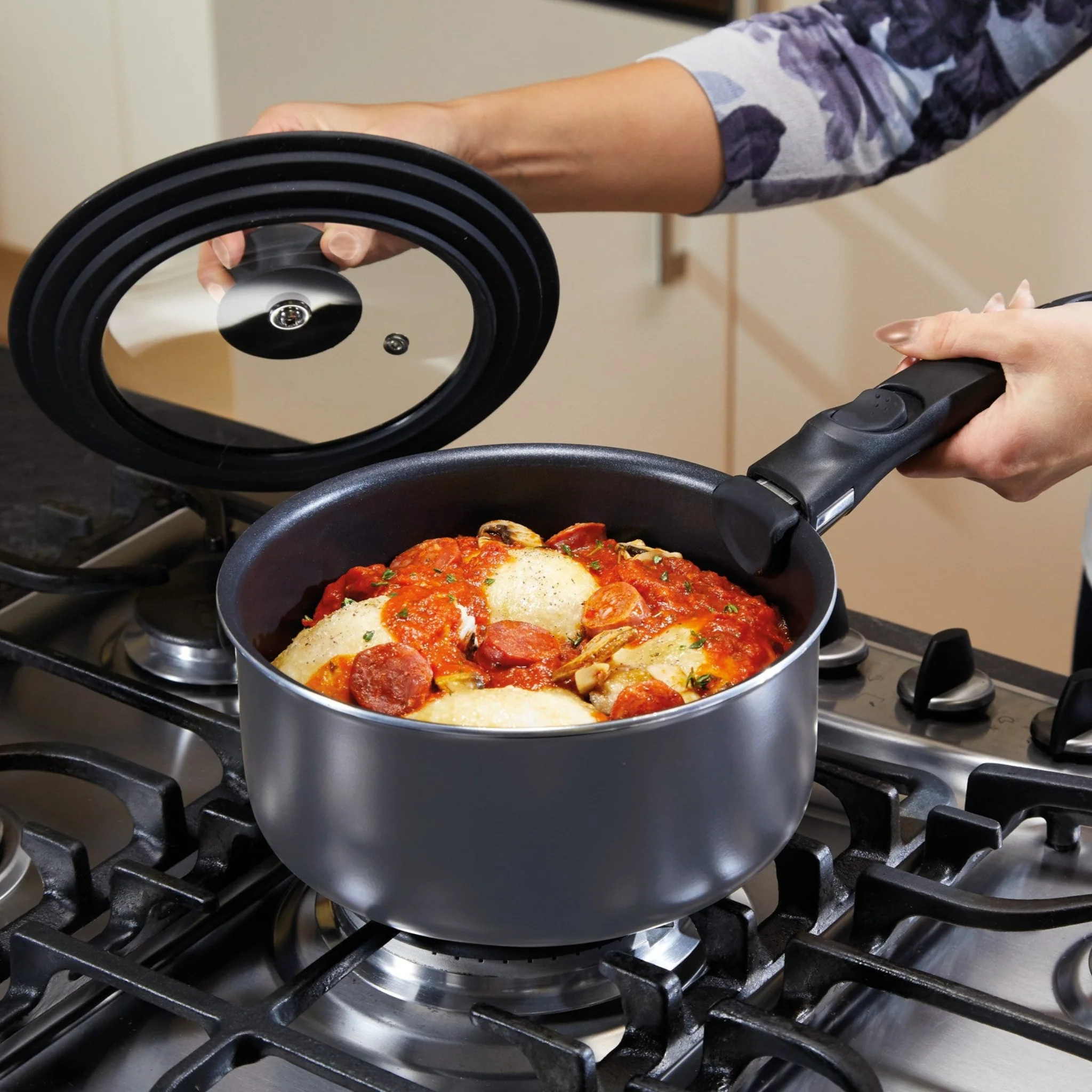 MasterClass 3-In-1 Saucepan Lid - MasterClass 3-In-1 Saucepan Lid