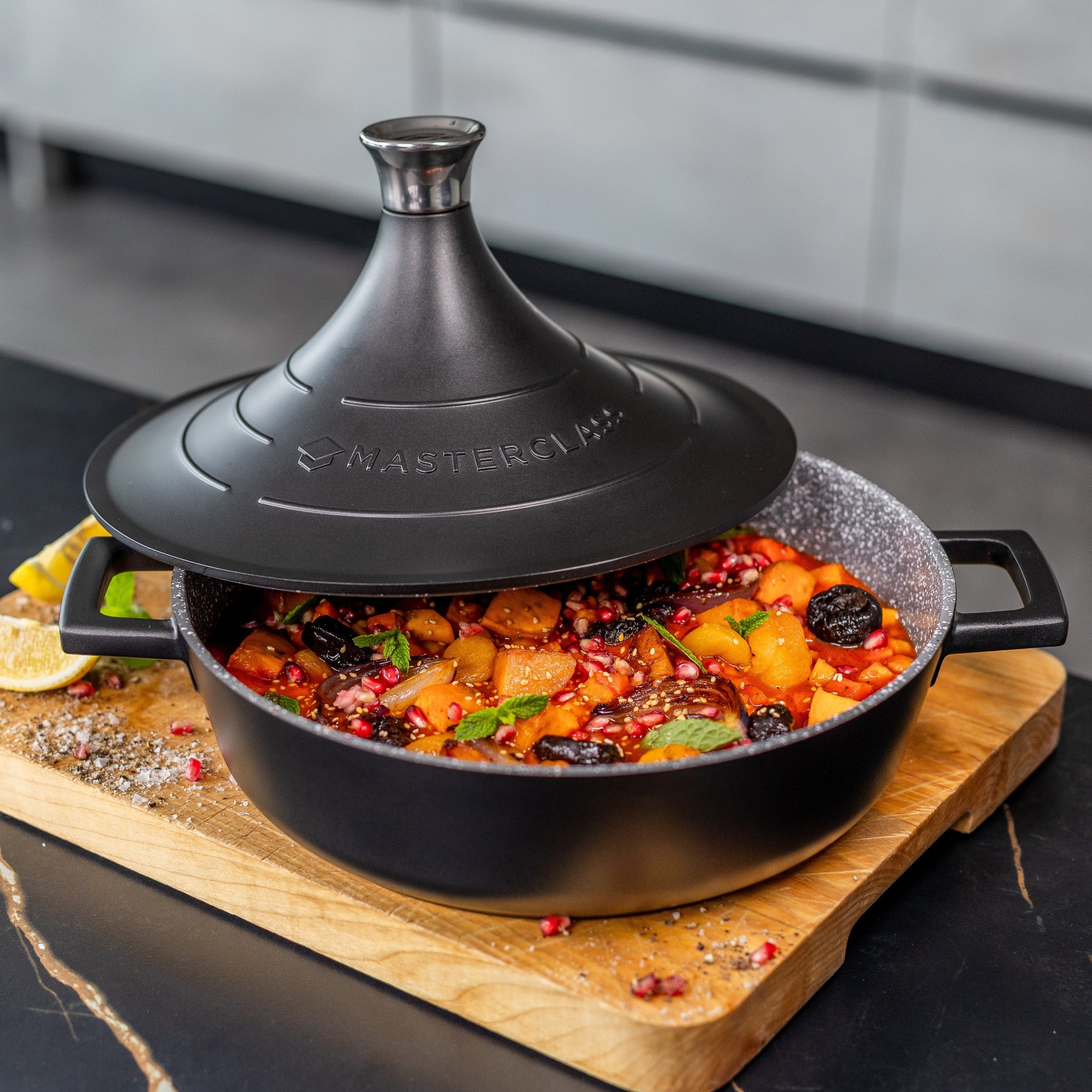 MasterClass 5L Cast Aluminium Tagine - MasterClass Rec Alu Tagine 4L
