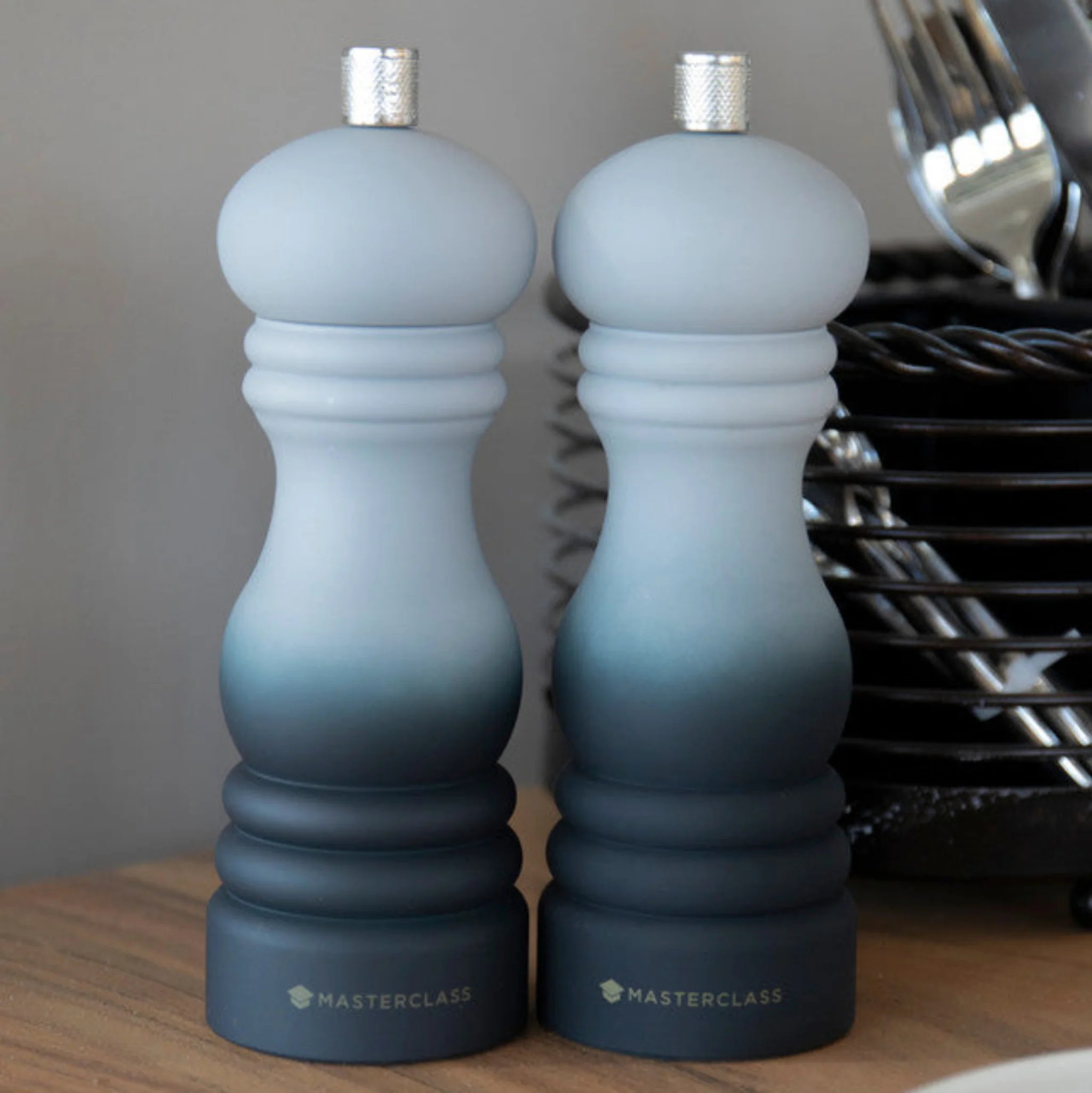 Masterclass Grey Ombre Salt and Pepper Mill - Mc Salt/Pepper Mill 17CM Ombre Grey