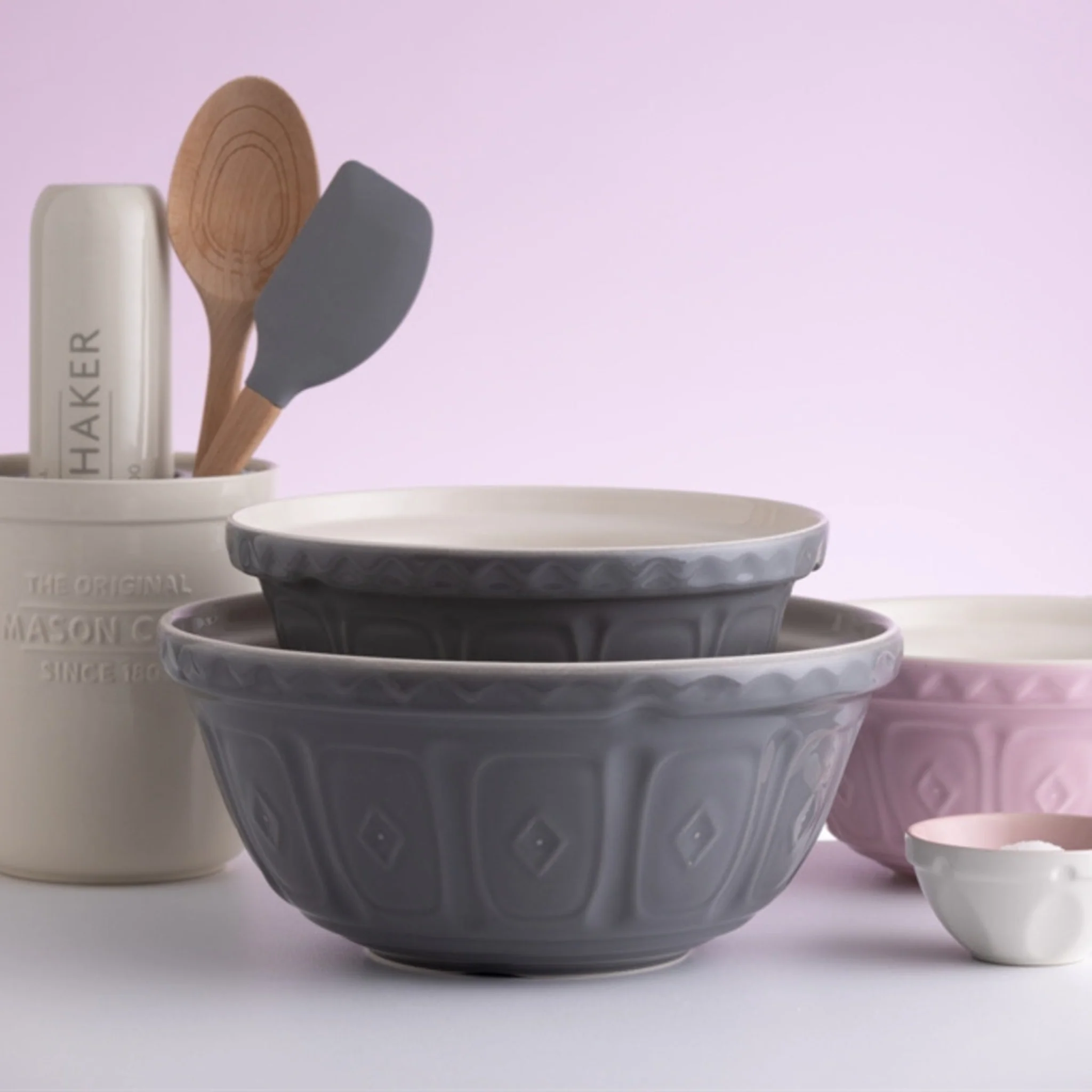 Mason Cash Grey Mixing Bowl - MC Colour Mix S12 Grey Mixing Bowl 29CM