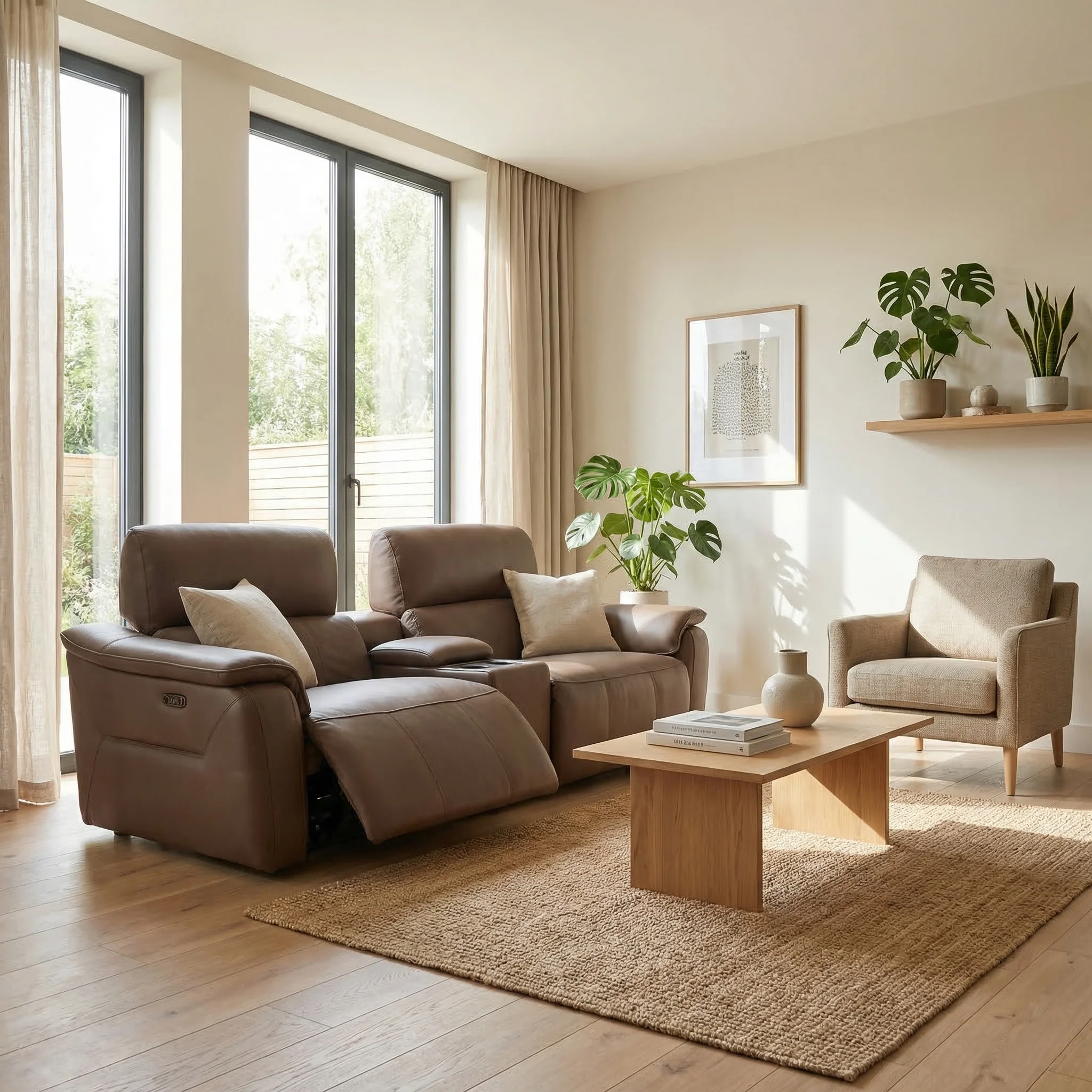 Rialto Media 3 Seater Sofa - Media 3 Seater Sofa Cat20S - Power Recliner with USB - Image 2