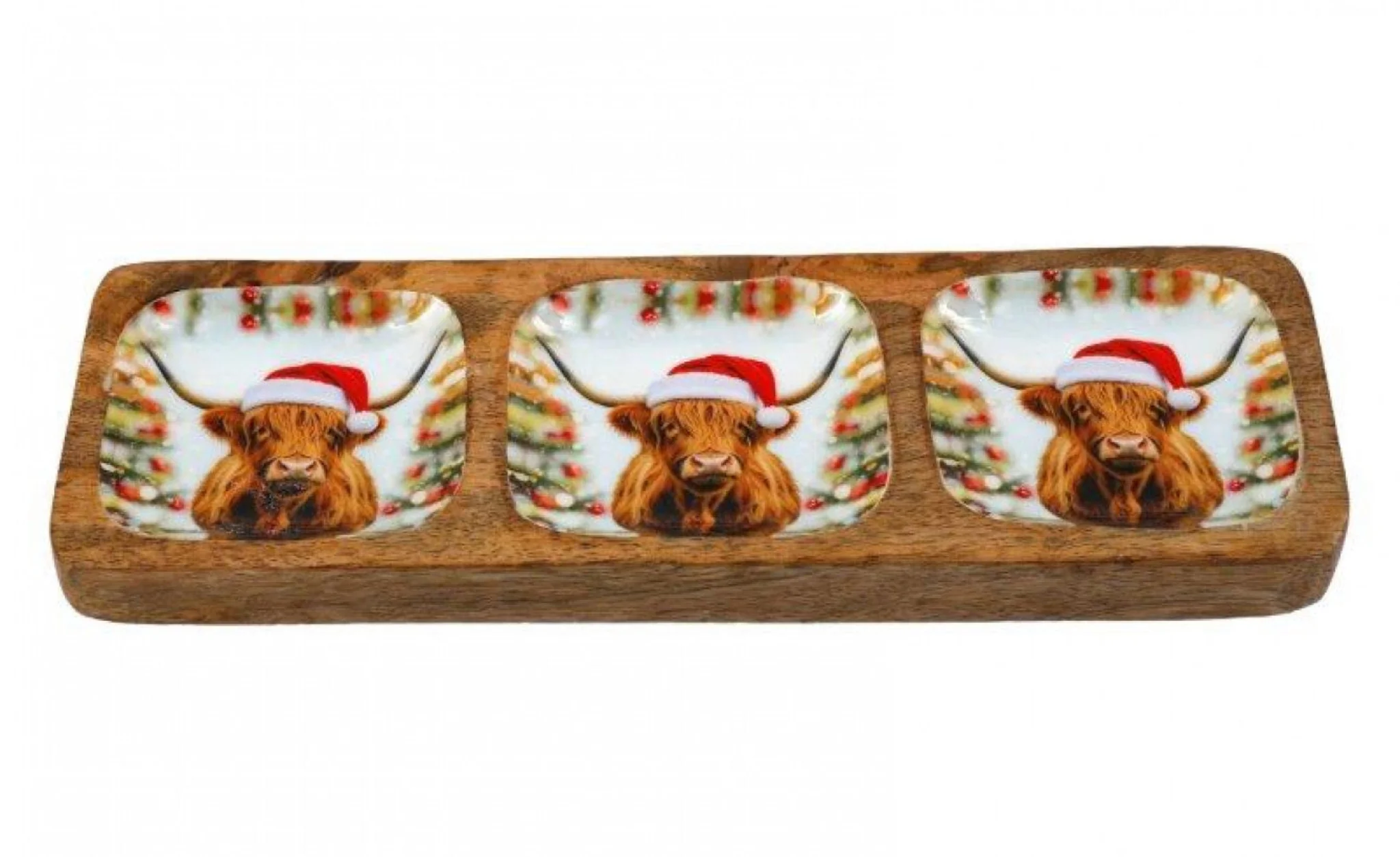 Medium Highland Cow Bowl - S Highland Cow Enamel Bowl 30X10CM
