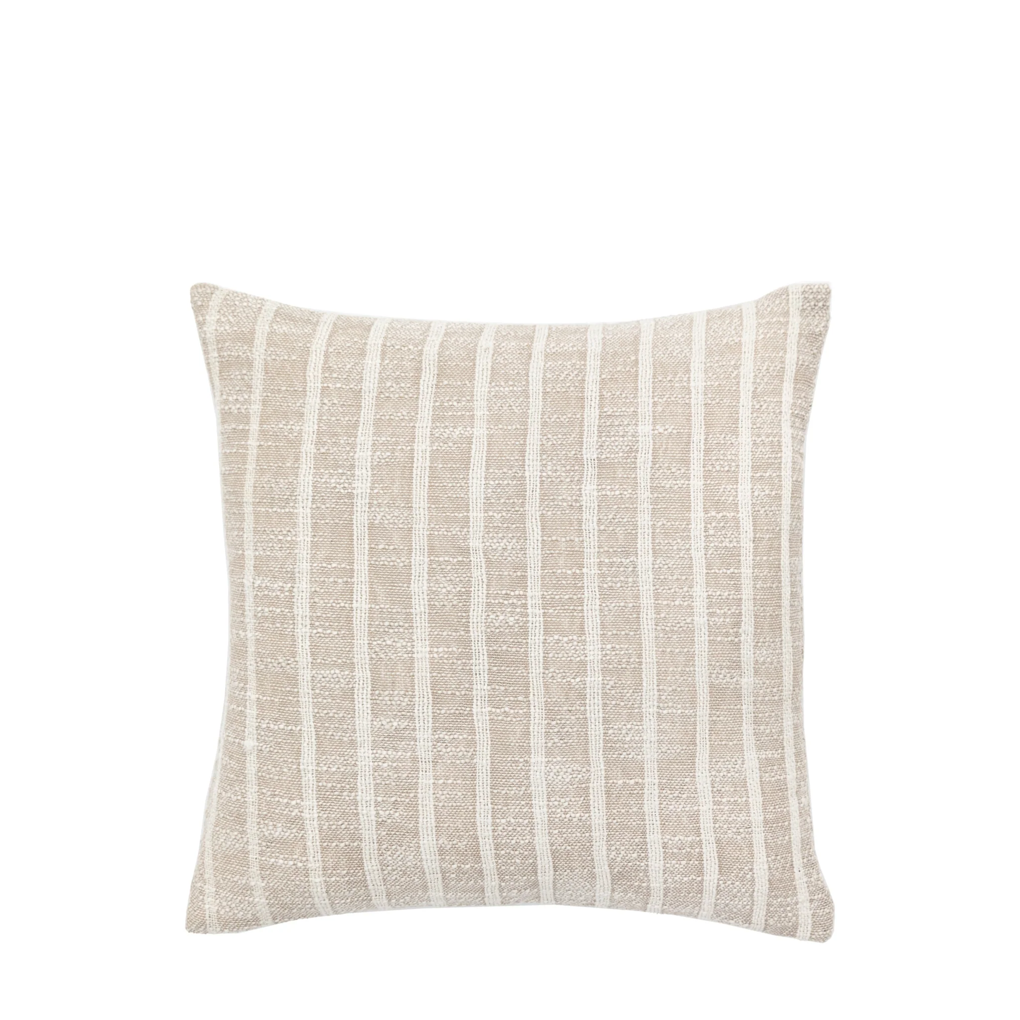 Melford Stripe Cream Cushion - Melford Stripe Cushion Sand 45CM - Image 4