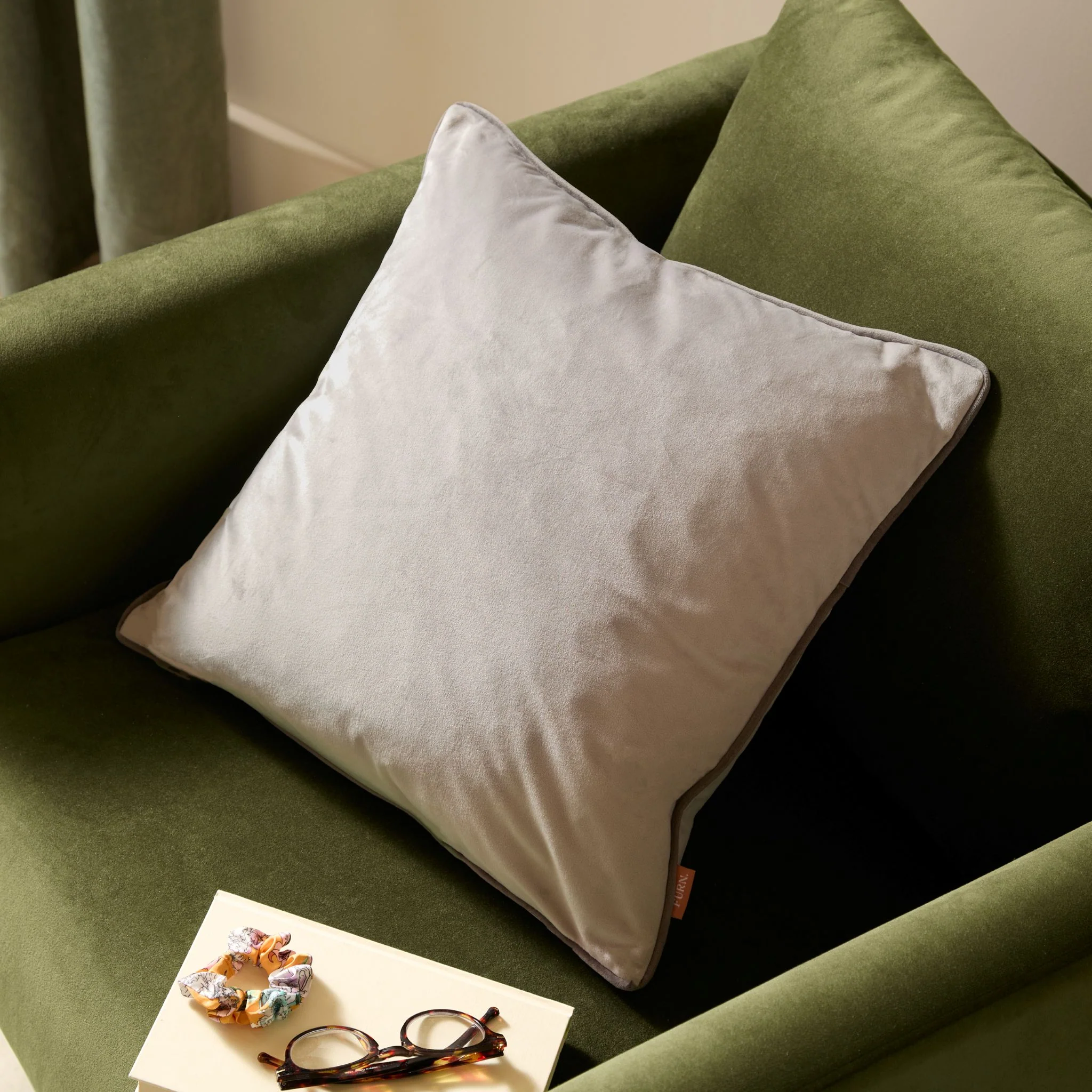 Meridian Dove & Charcoal Cushion - Meridian Dove & Charcoal Cushion 45CM - Image 2