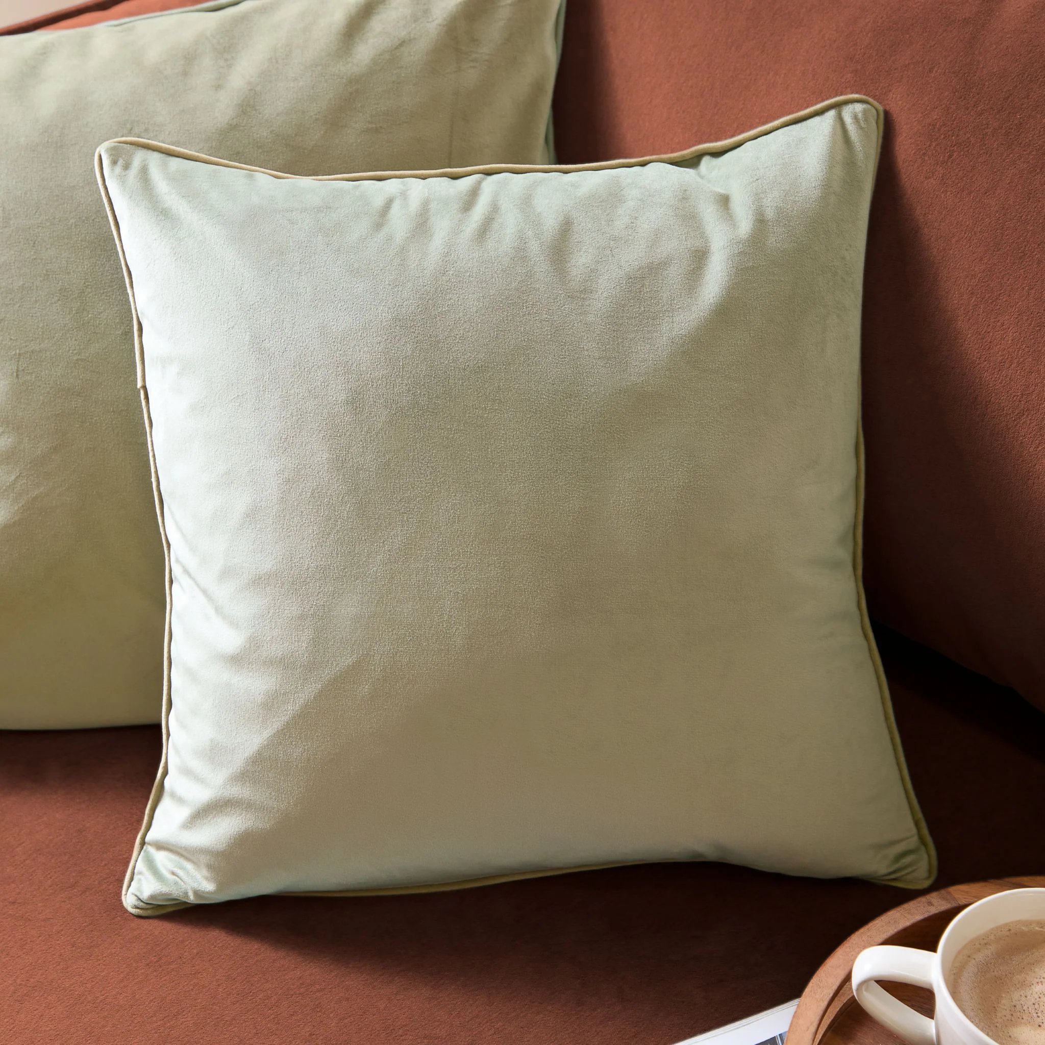 Meridian Green & Sage Cushion - Meridian Green & Sage Cushion 45CM