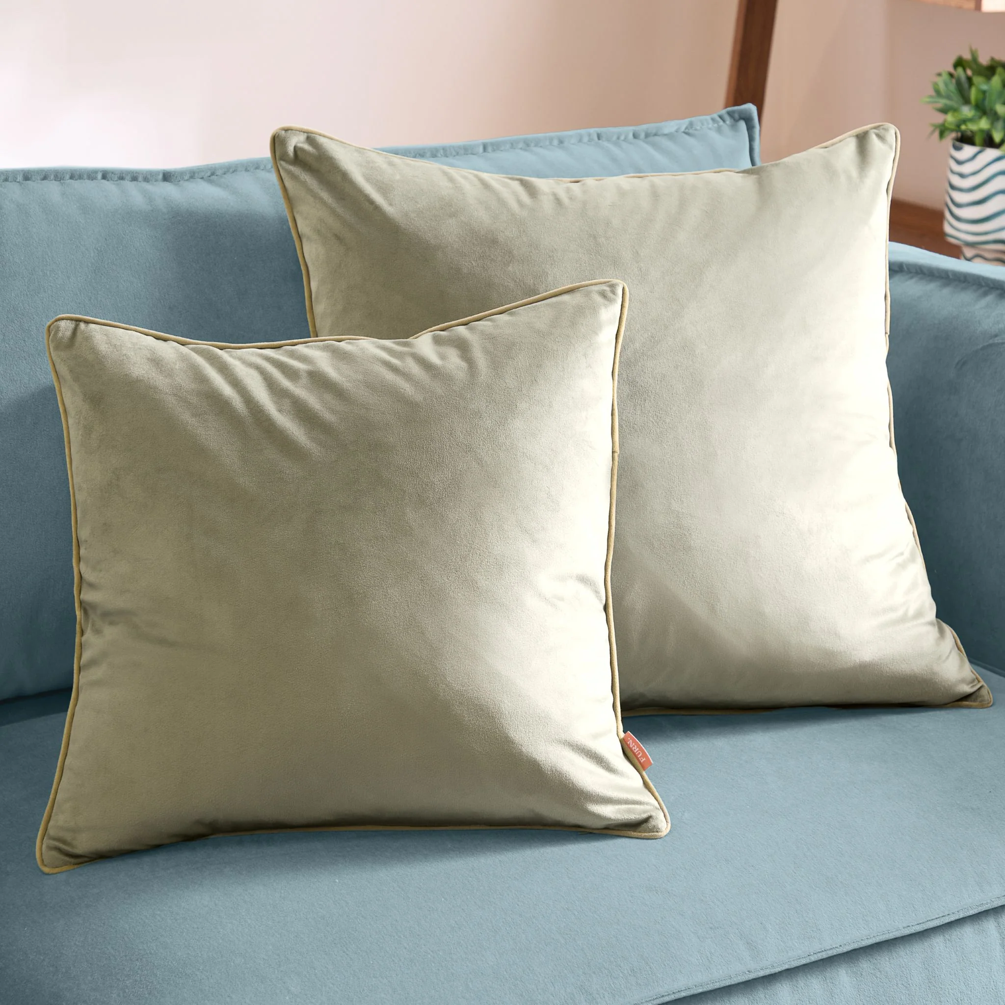 Meridian Green & Sage Cushion - Meridian Green & Sage Cushion 45CM - Image 2