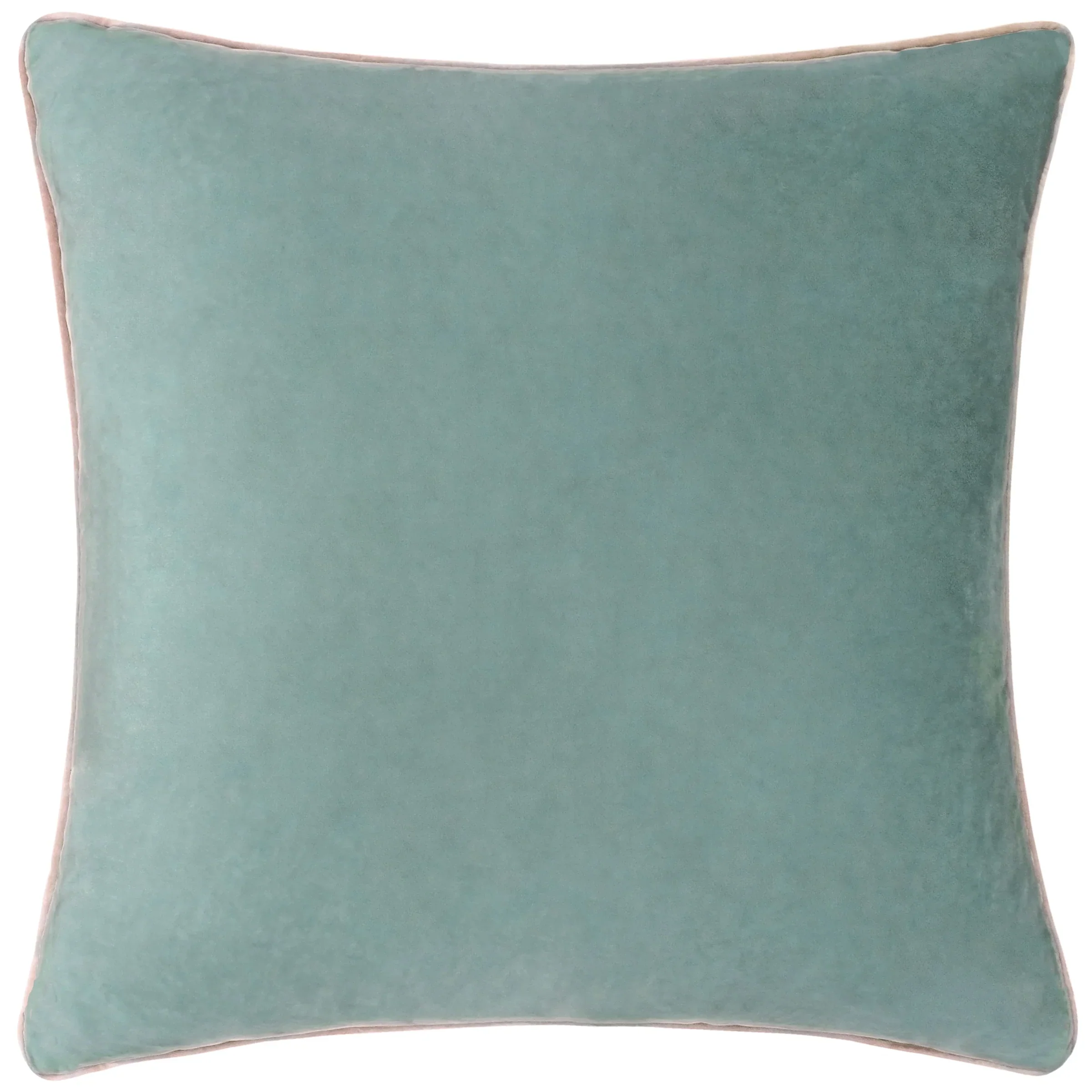 Meridian Green And Pink Square Cushion - Meridian 45CM Cushion Mineral & Blush - Image 3