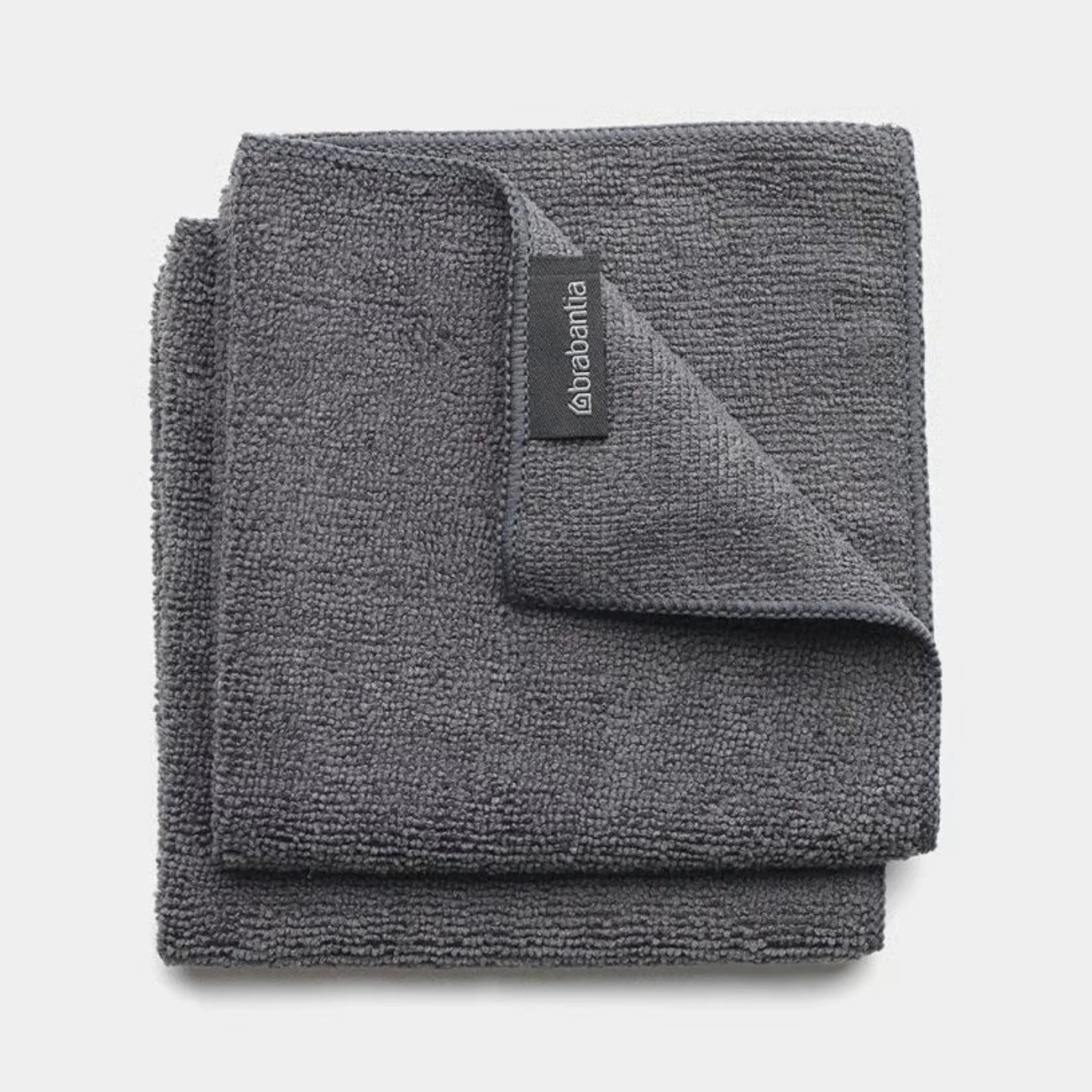 Microfibre Dish Cloths Set of 2 Dark Grey