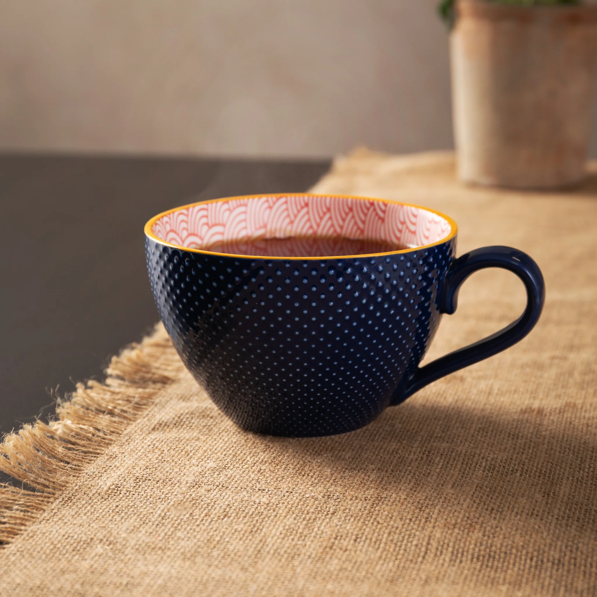 Mikasa Arc Mug  - Mikasa Blue Red Arc Mug 330ML