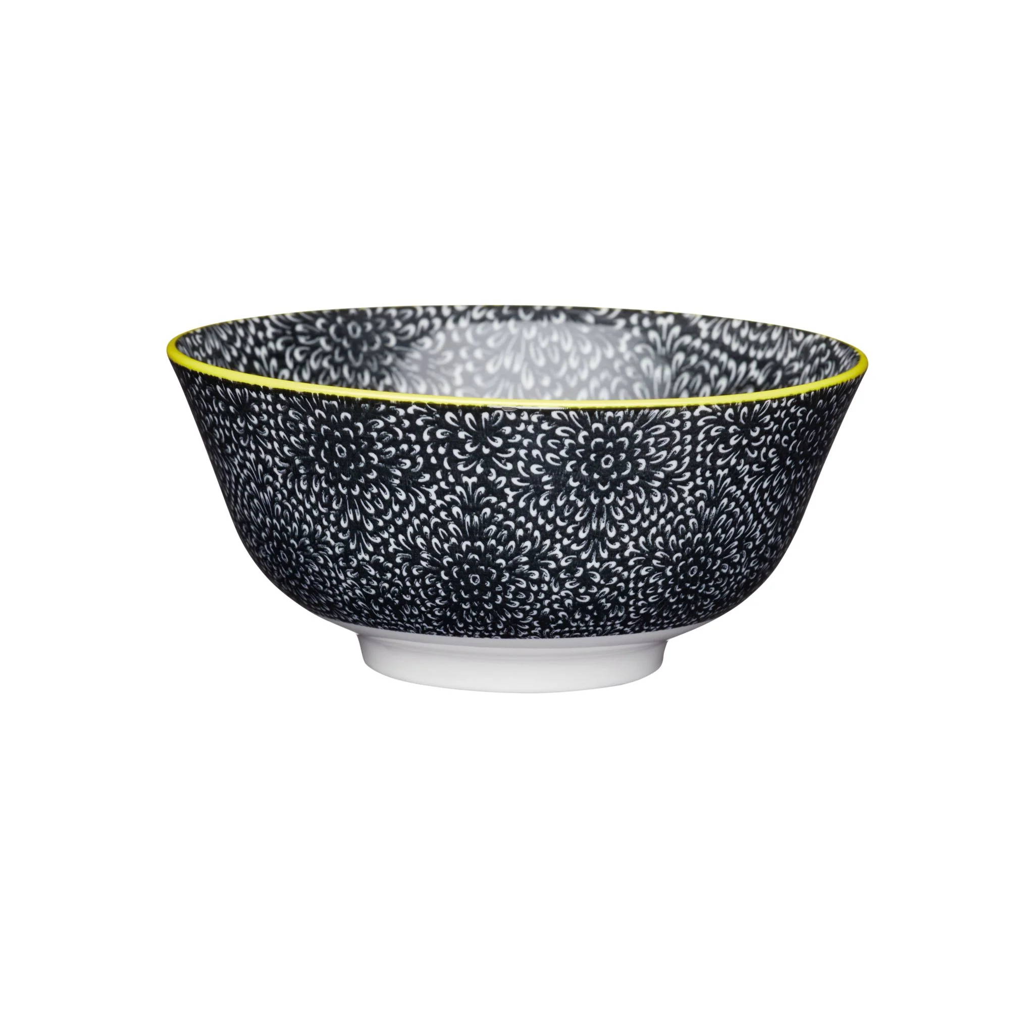 Mikasa Black Floral Bowl - Mikasa Black Floral Bowl 15.7CM - Image 3