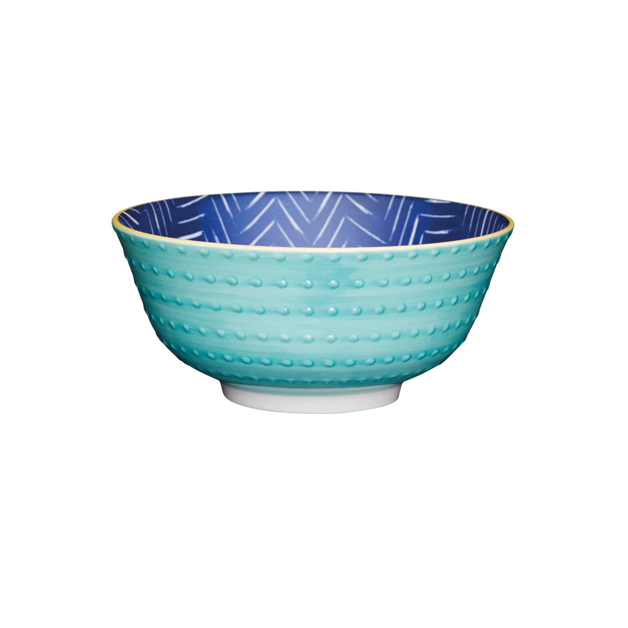 Mikasa Blue Chevron And Spotty Bowl - Mikasa Blue Chevron And Spotty Bowl 16CM - Image 3