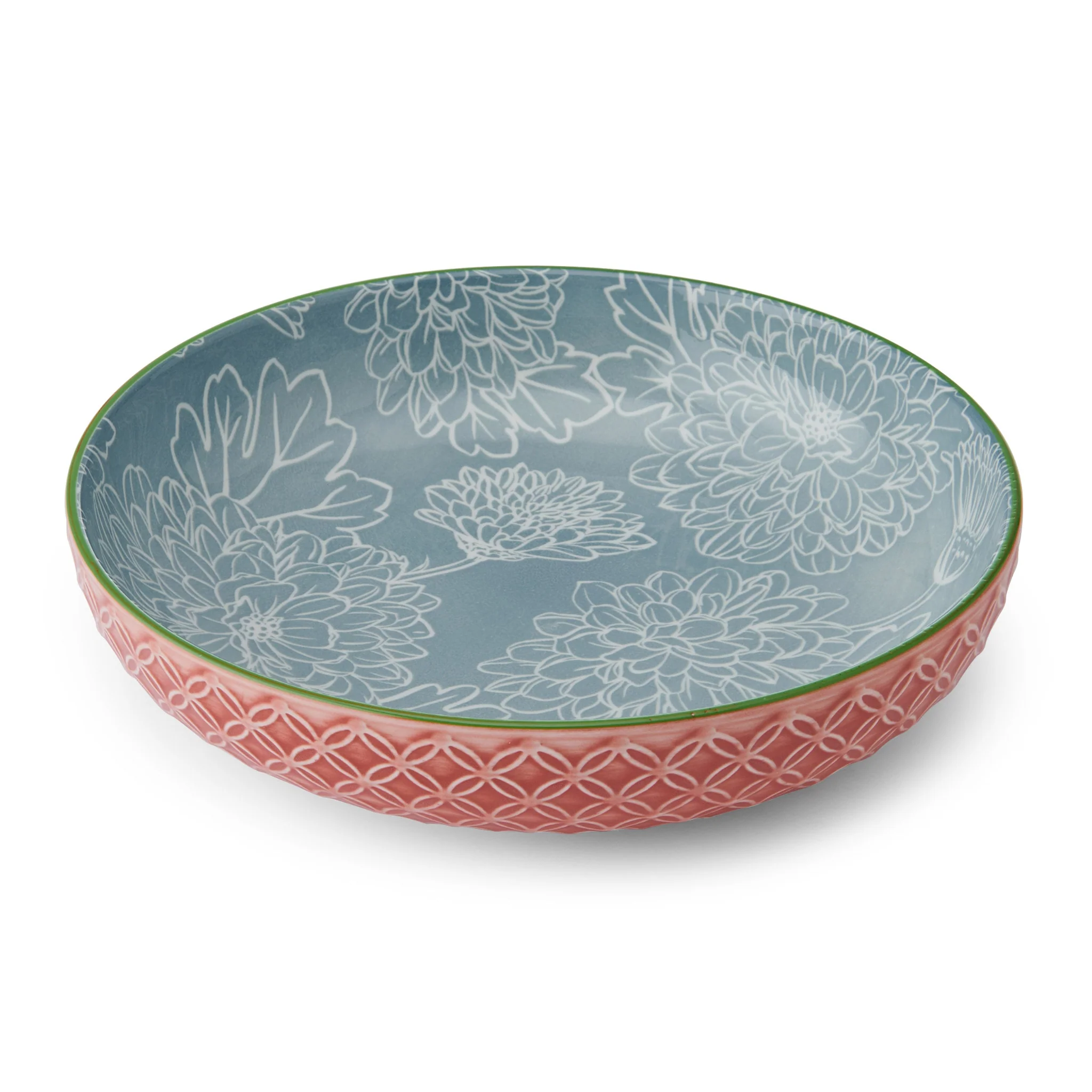 Mikasa Geometric Leaf Bowl - Mikasa Leaf Print And Geometric Bowl 21CM - Image 2