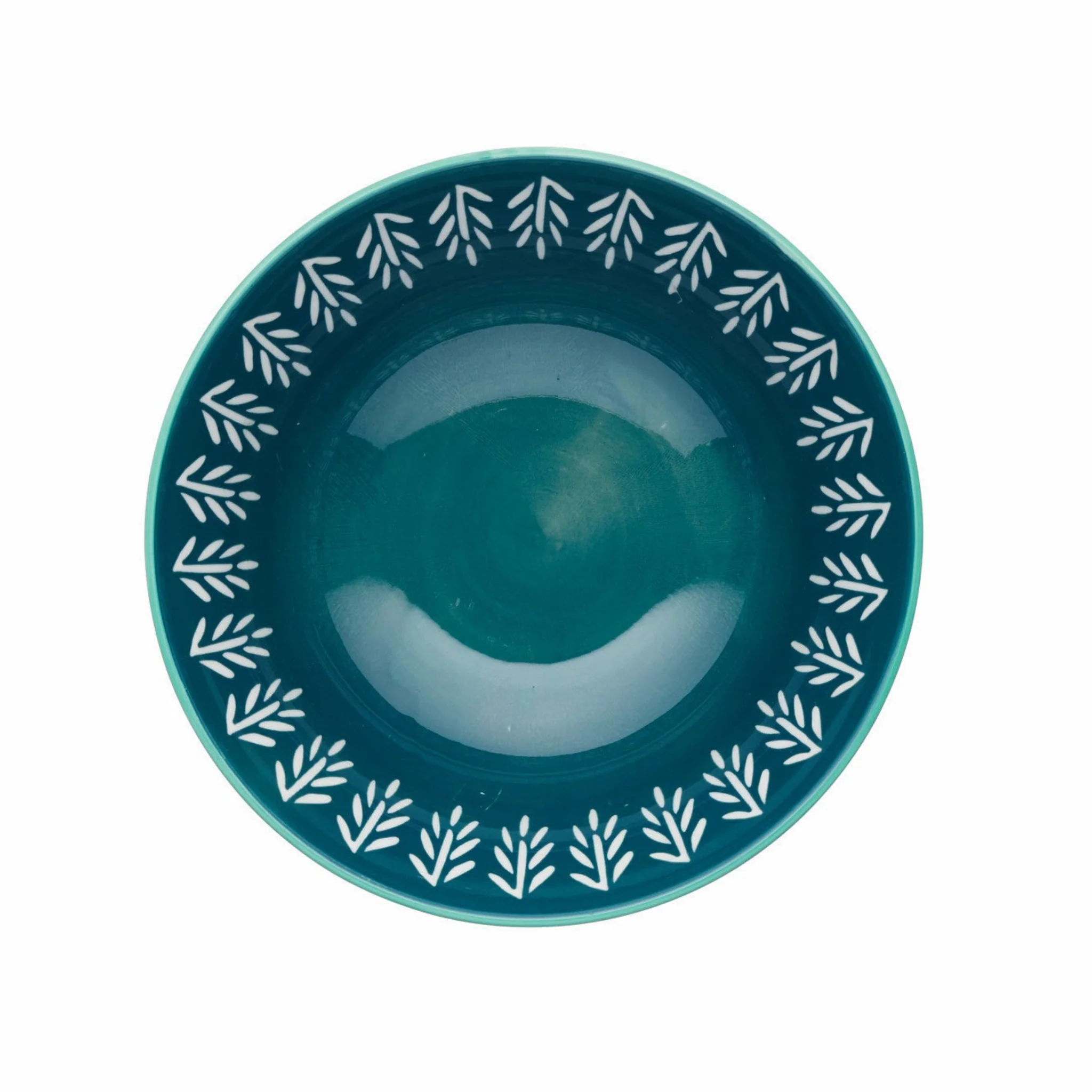 Mikasa Mixed Folk Pattern Bowl - Mikasa Mixed Folk Bowl Glazed Stoneware - Image 2