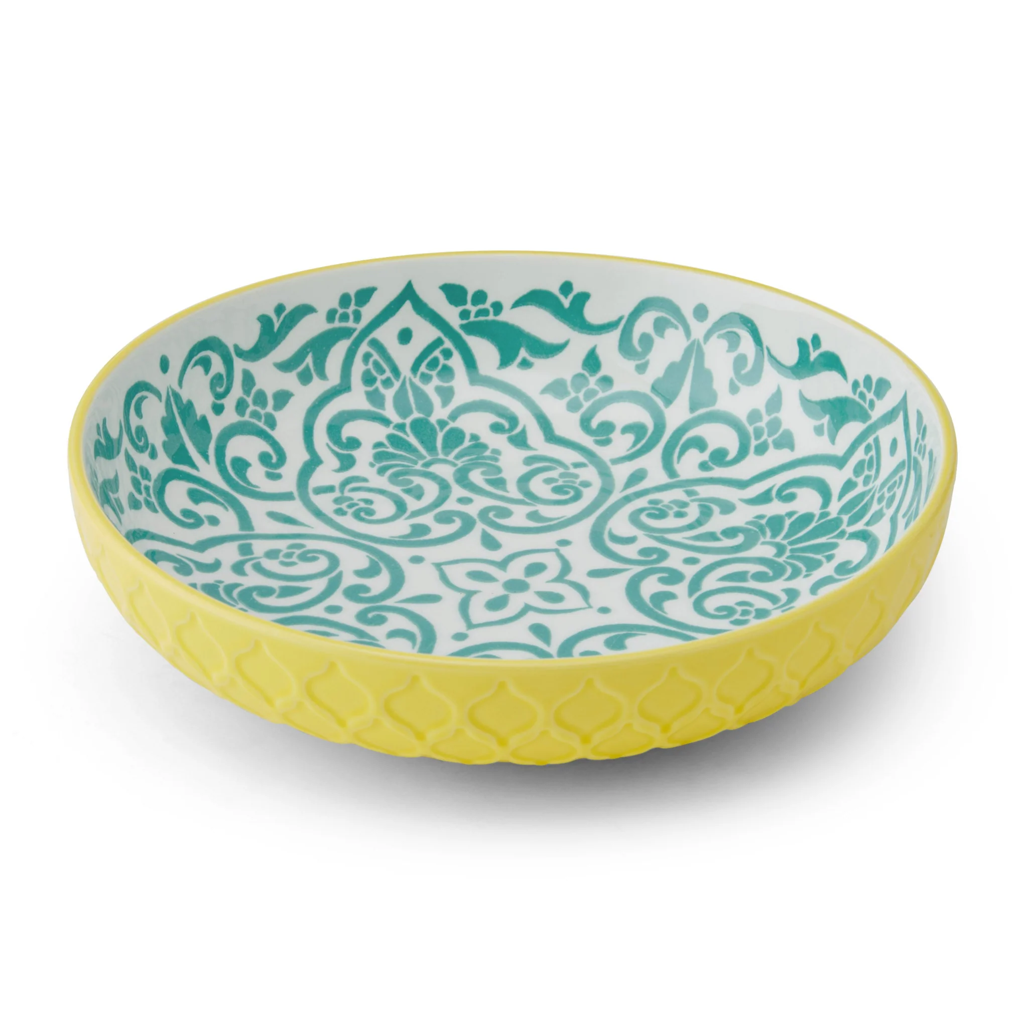 Mikasa Yellow And Blue Geometric Bowl - Mikasa Yellow And Blue Geometric Bowl 21CM - Image 3